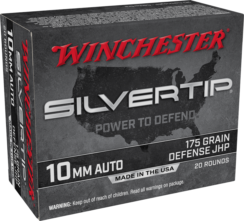 Winchester Ammo Super X 10mm Auto 175gr Silvertip Hollow Point 20 Rd - Box or Case
