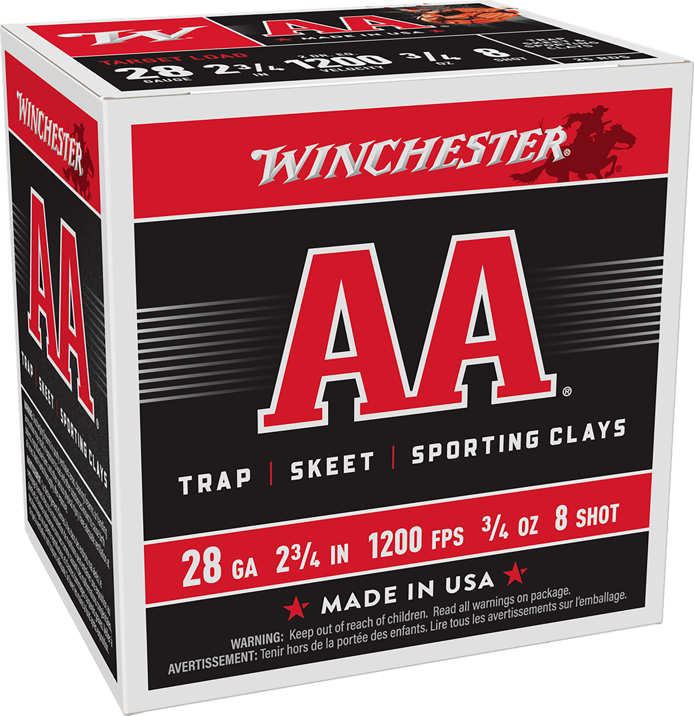 Winchester Ammo AA Target 28 Gauge 2.75" 3/4 oz #8 Shot 25 Rd - Box or Case