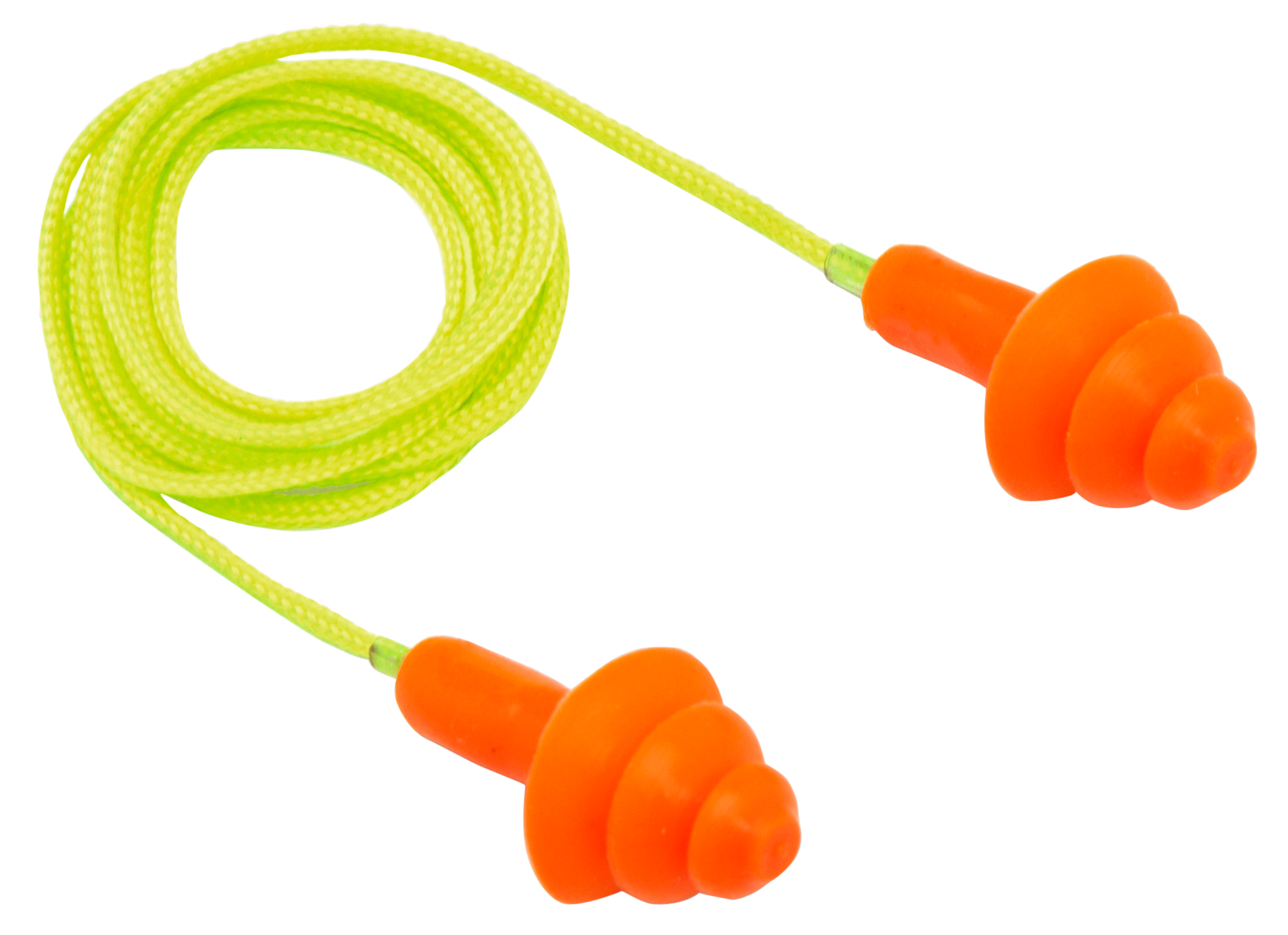 Pyramex RP3001 Reusable Earplugs 24 dB Corded Behind The Neck Orange/Yellow 50 Pair