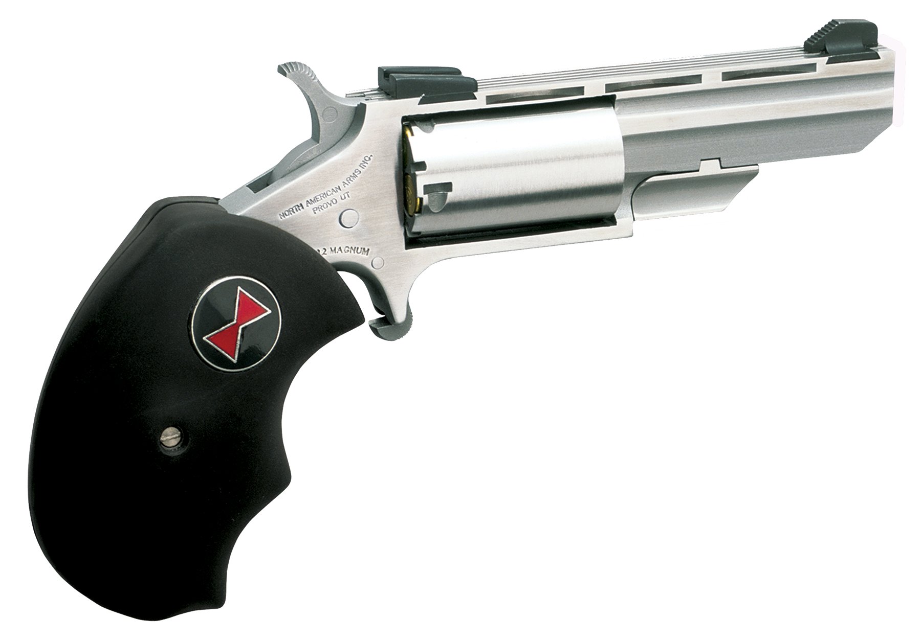 North American Arms Black Widow 22 LR 2" 5-Rd SAO Stainless Steel Revolver