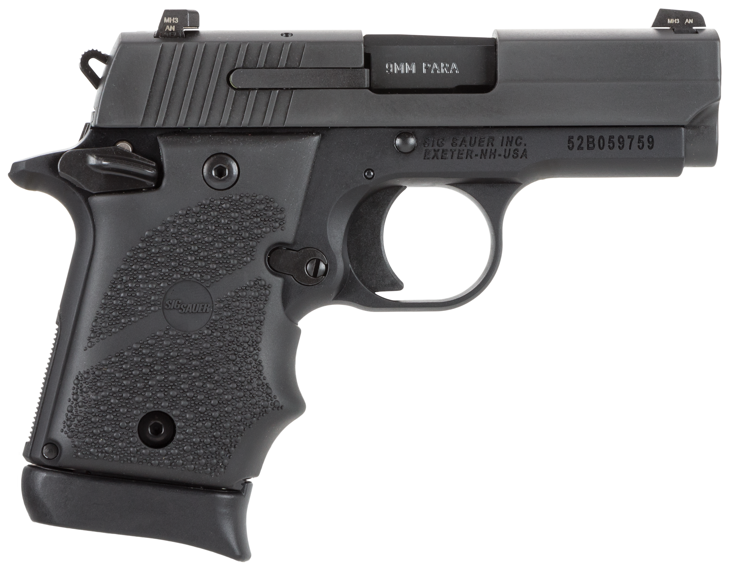 Sig Sauer P938 BRG Micro-Compact 9mm Luger 3" 7+1 SAO Pistol - Ambidextrous Safety