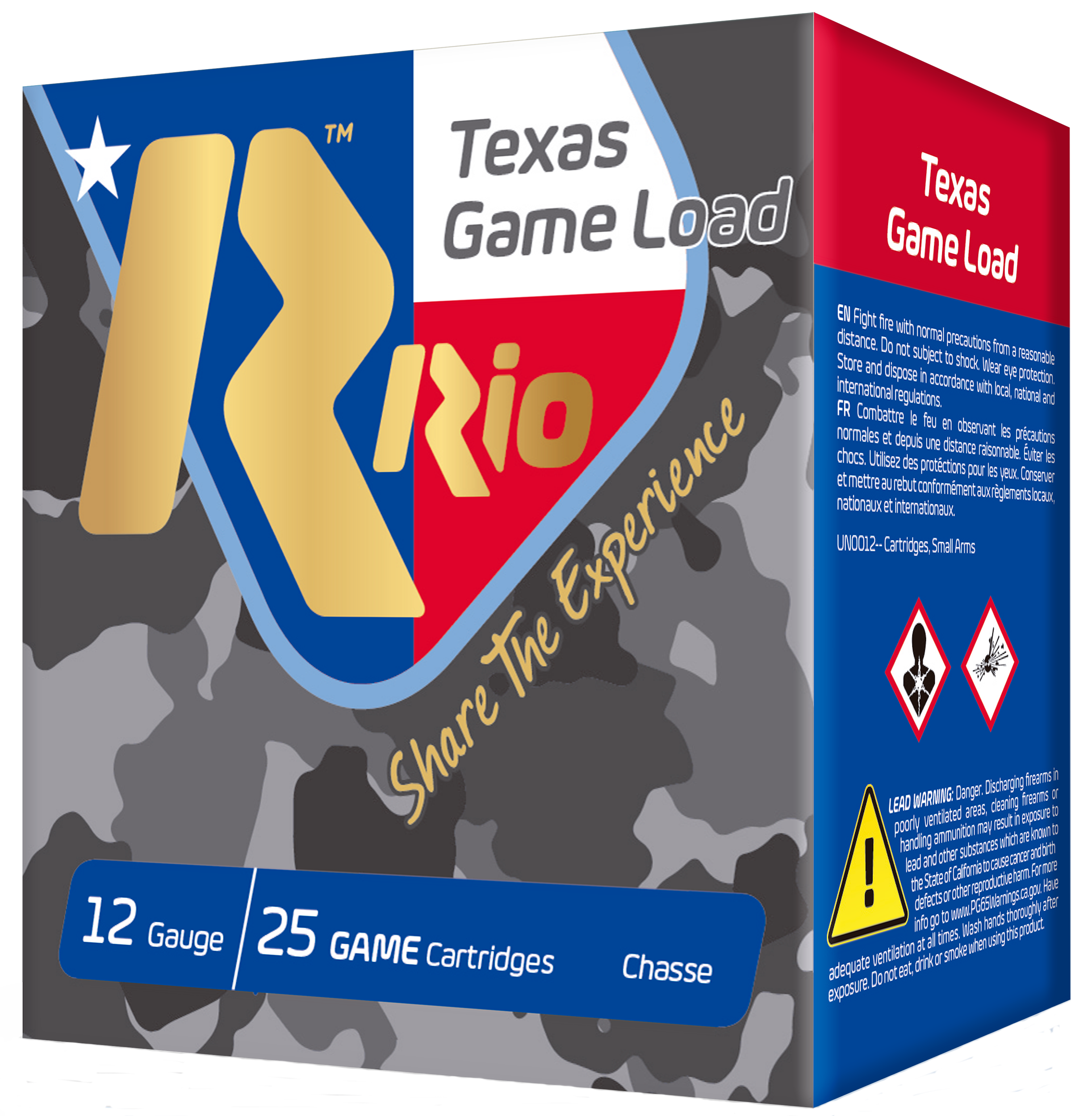 Rio Ammunition Texas Game Load 12 Gauge 2.75" 1-1/4 oz #7.5 Shot 25 Rd - Box or Case