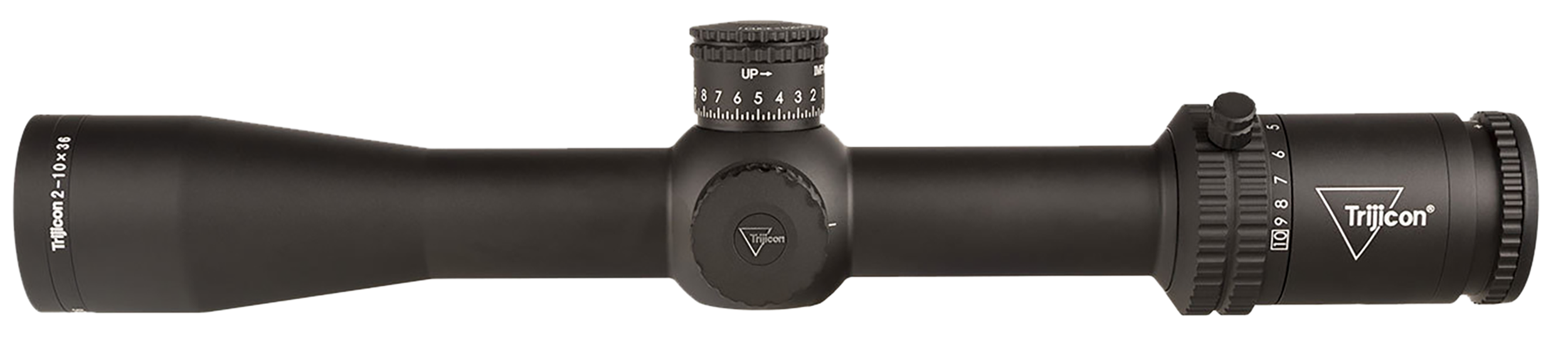 Trijicon Credo 2-10x36mm 30mm Tube FFP Illuminated Red MOA Precision Tree Riflescope - Matte Black