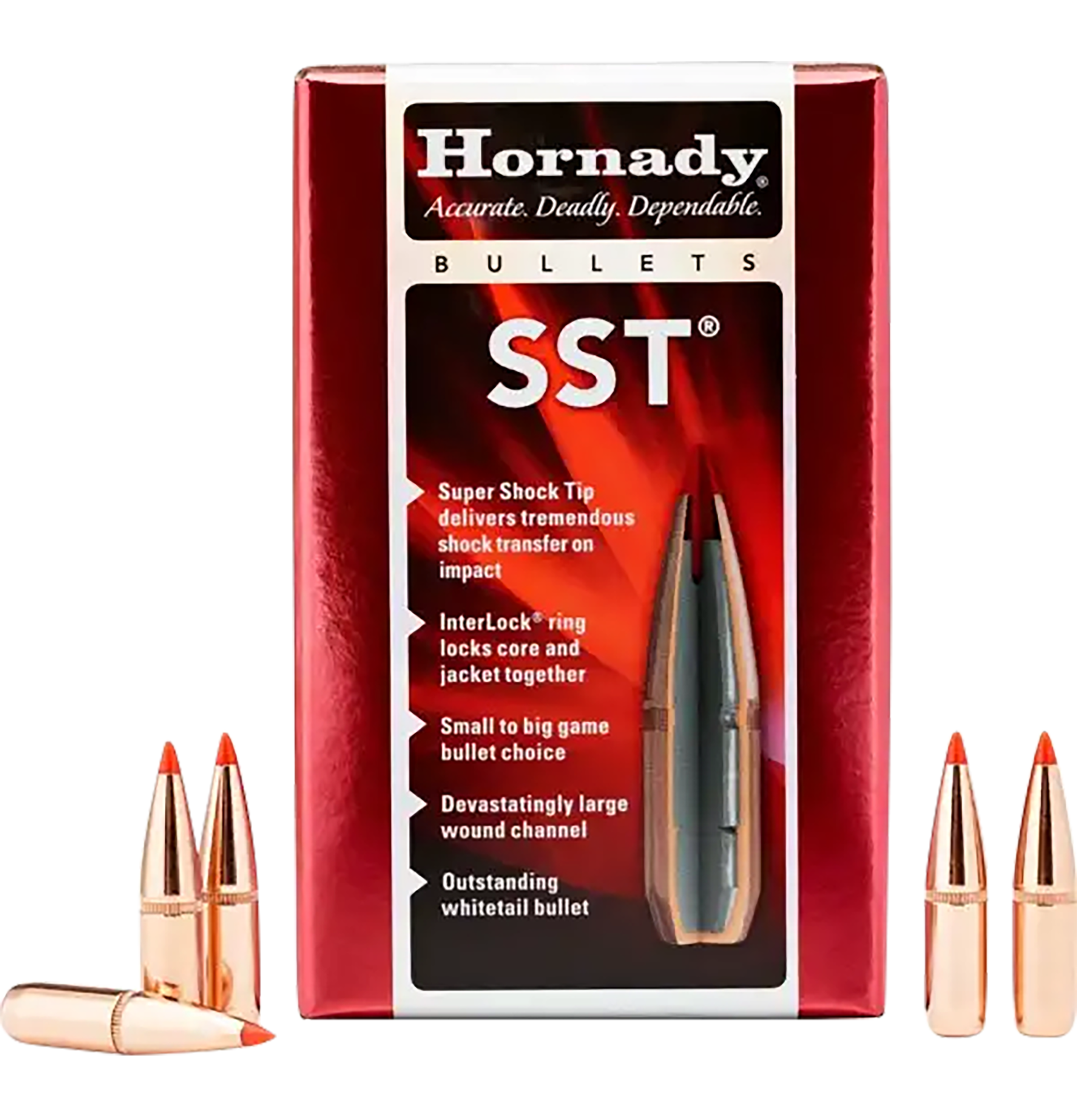 Hornady SST 270 Cal .277 150 gr Super Shock Tip Reloading Bullets - 100/Box