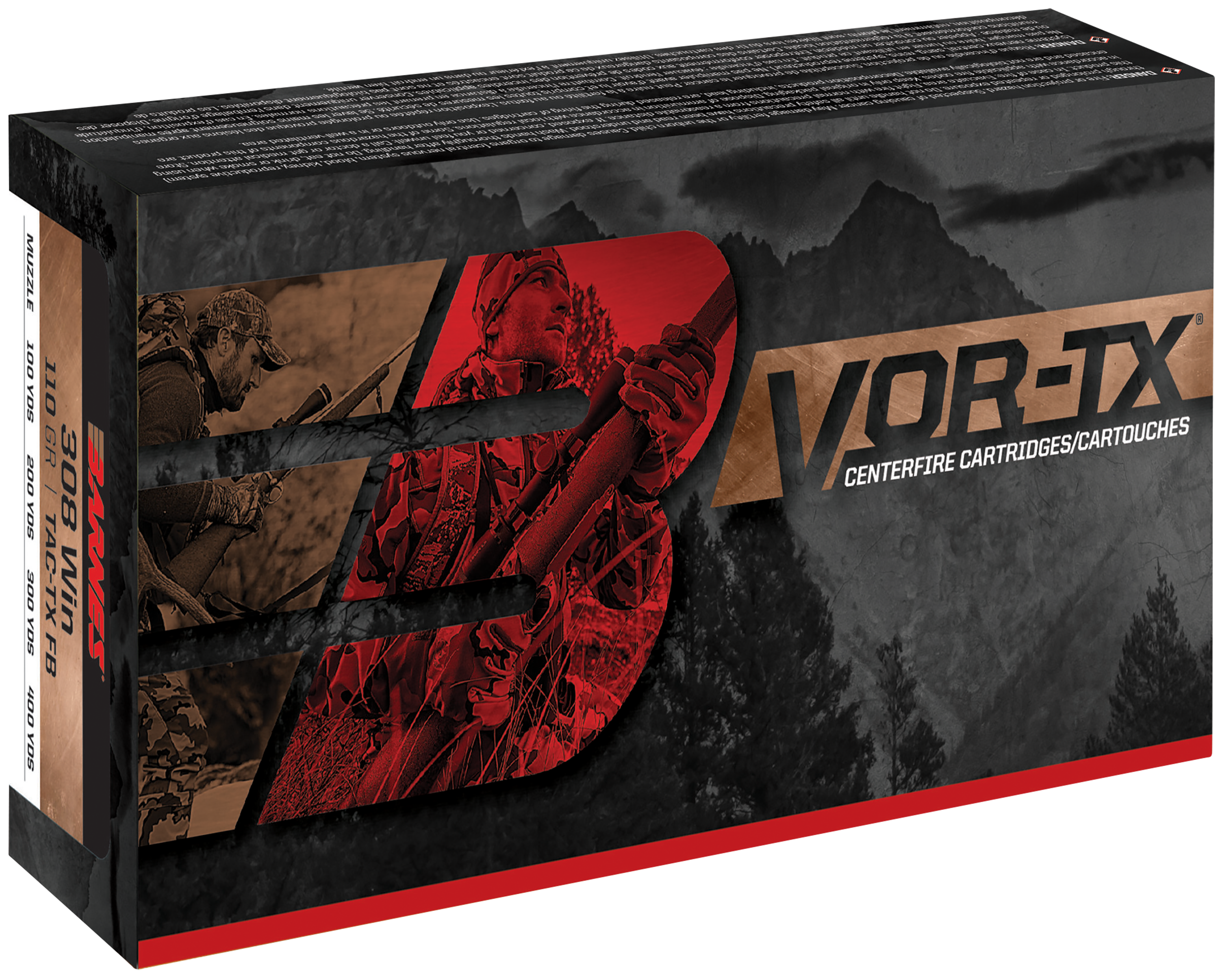 Barnes Bullets VOR-TX Rifle 35 Whelen 200gr Tipped TSX Flat Base 20 Rd - Box or Case
