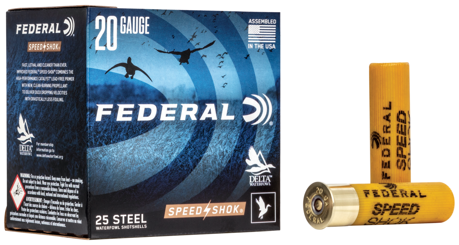 Federal Speed-Shok 20 Gauge 3" 7/8 oz #3 Shot 25 Rd - Box or Case