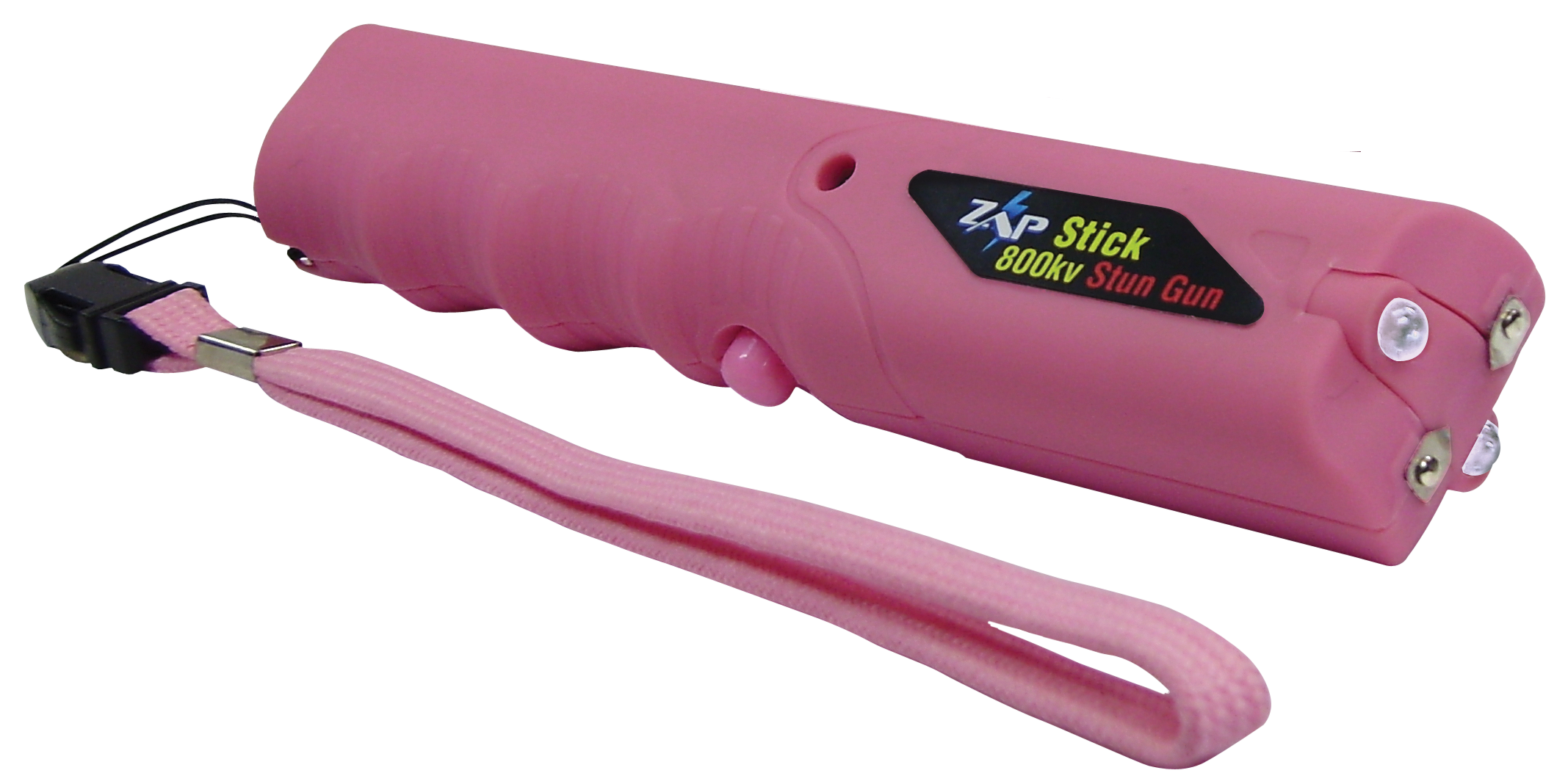 Zap Zap Stick Stun Gun/Flashlight 800,000 Volt Pink Plastic
