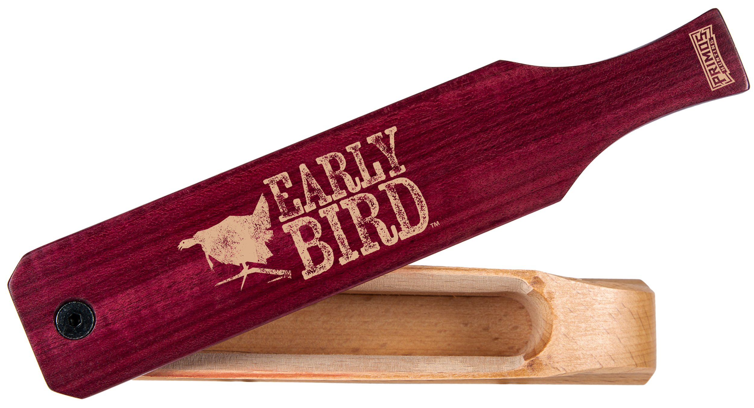 Primos PS2961 Early Bird Box Call Turkey Hen Walnut/Purple Heart