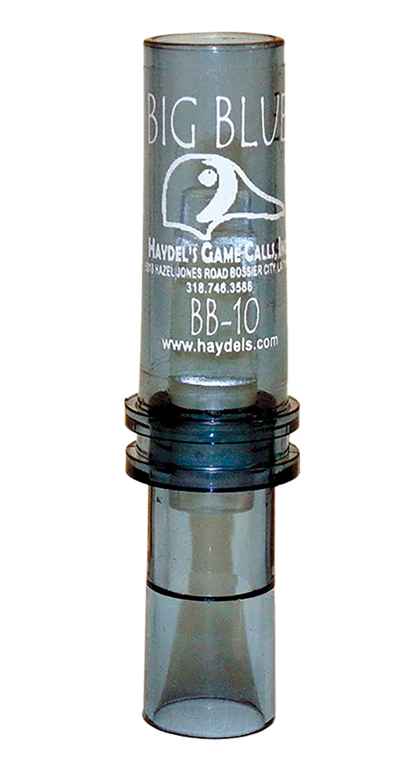 Haydels BB10 Big Blue Wing Teal Double Reed Duck Call - Clear Acrylic