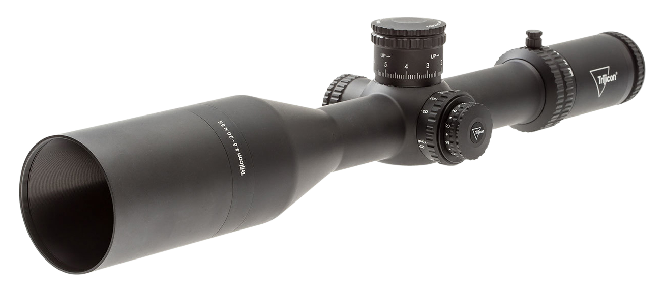 Trijicon Tenmile 4.5-30x56mm 34mm Tube LED Illuminated Red/Green MRAD Precision Tree FFP Riflescope - Matte Black