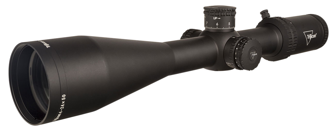 Trijicon Tenmile 4-24x50mm 30mm Tube SFP LED Illuminated MRAD Ranging Riflescope - Matte Black