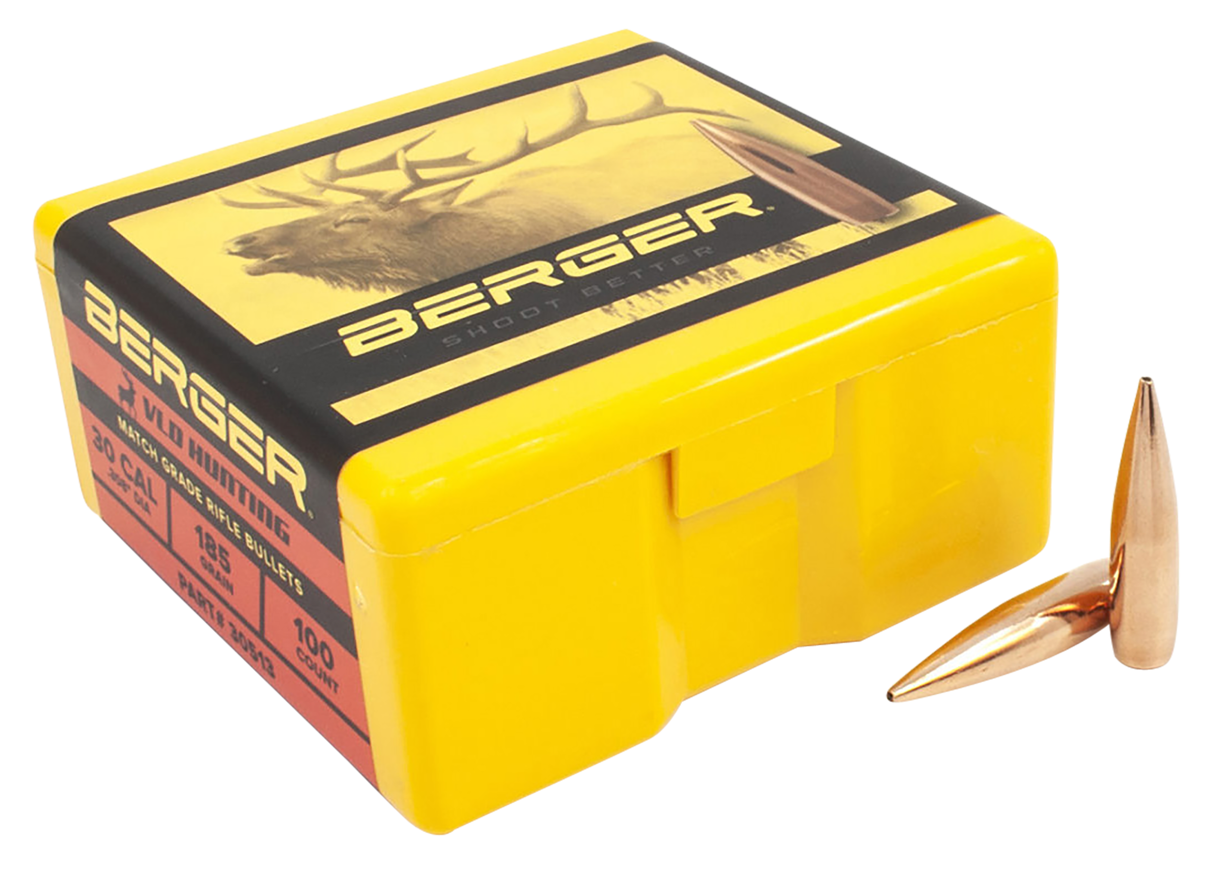 Berger Bullets VLD Hunting 30 Cal .308 185gr - 100/Box
