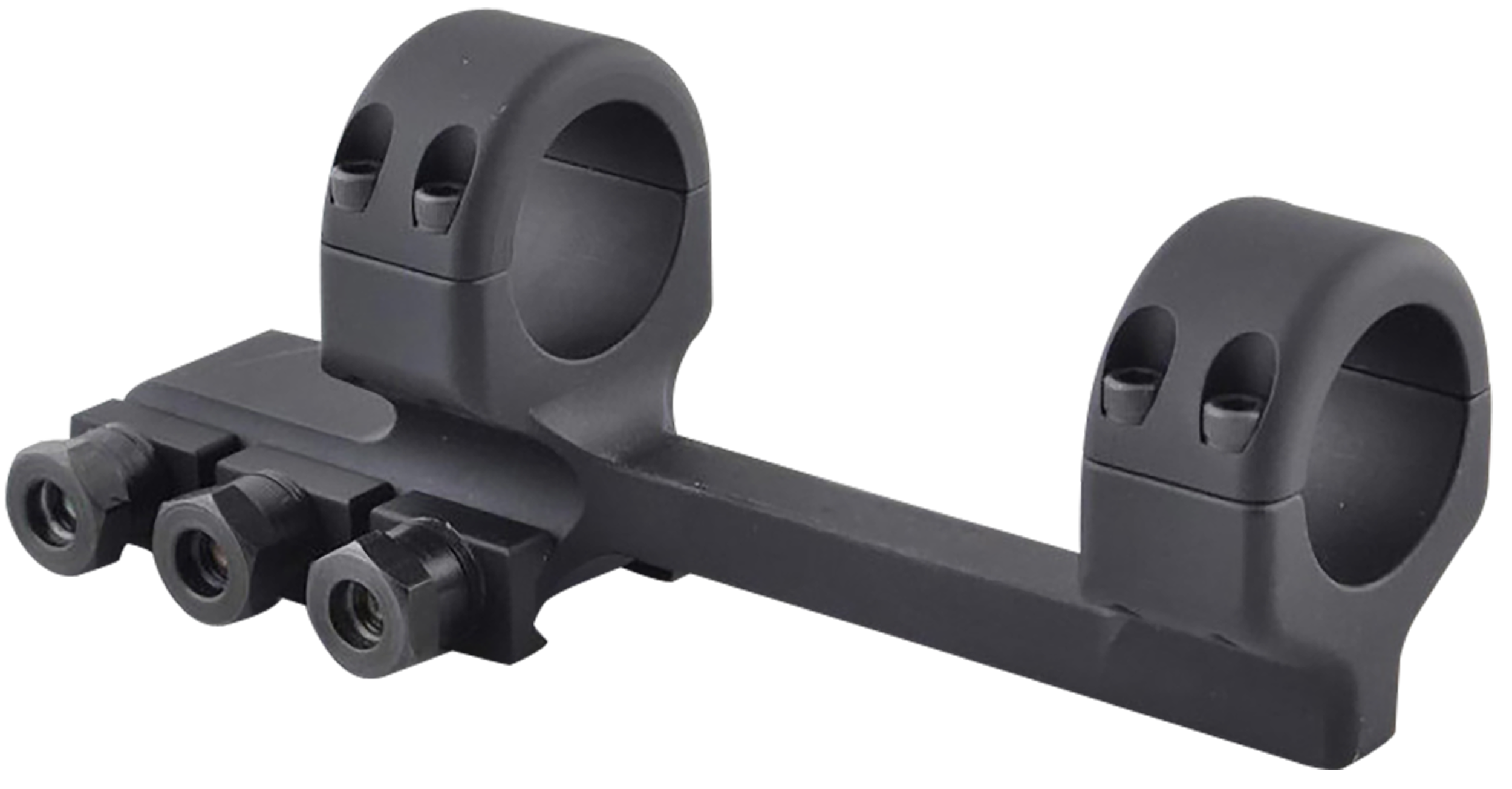 DNZ Freedom Reaper Forward Picatinny Rail 20 MOA 30mm Extra High Matte Black Scope Mount & Ring Combo