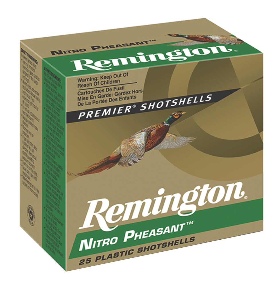 Remington Ammunition Nitro Pheasant 12 Gauge 2.75" 1-3/8 oz #4 Shot 25 Rd - Box or Case