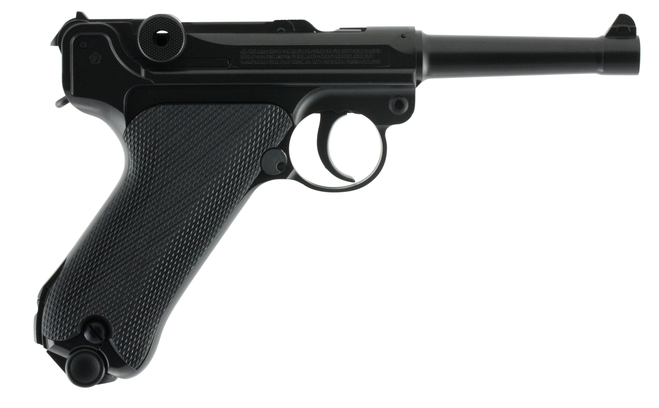 RWS Umarex Legends P.08 .177 BB 4.60" 21+1 CO2 Air Pistol - Black Polymer Grips