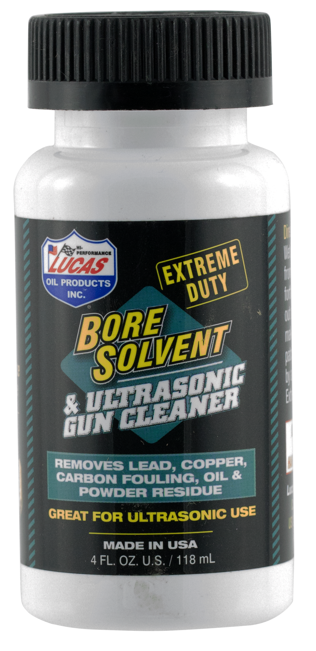 Lucas Oil 10907 Extreme Duty Bore Solvent & Ultrasonic Gun Cleaner 4 oz Jar