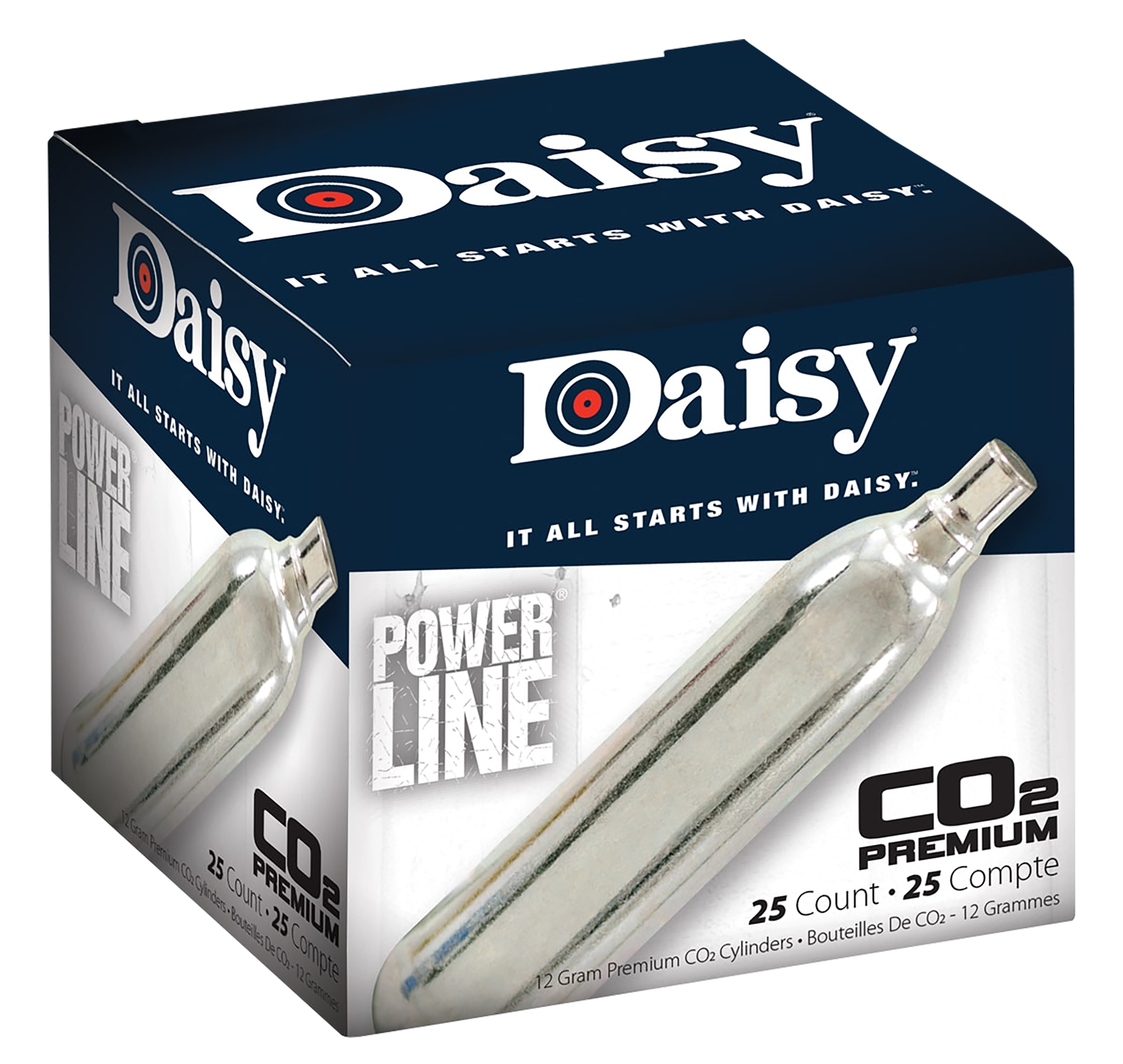 Daisy Powerline CO2 Cylinder 12-Gram 25-Pack
