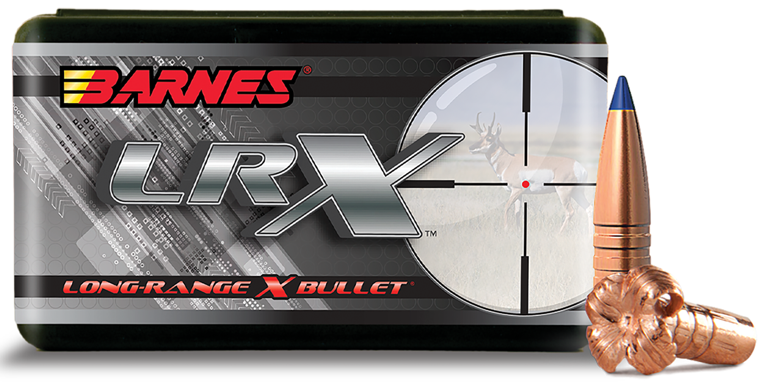 Barnes Bullets LRX Long Range 270 Win 129gr Polymer Tip Boat Tail - 50/Box