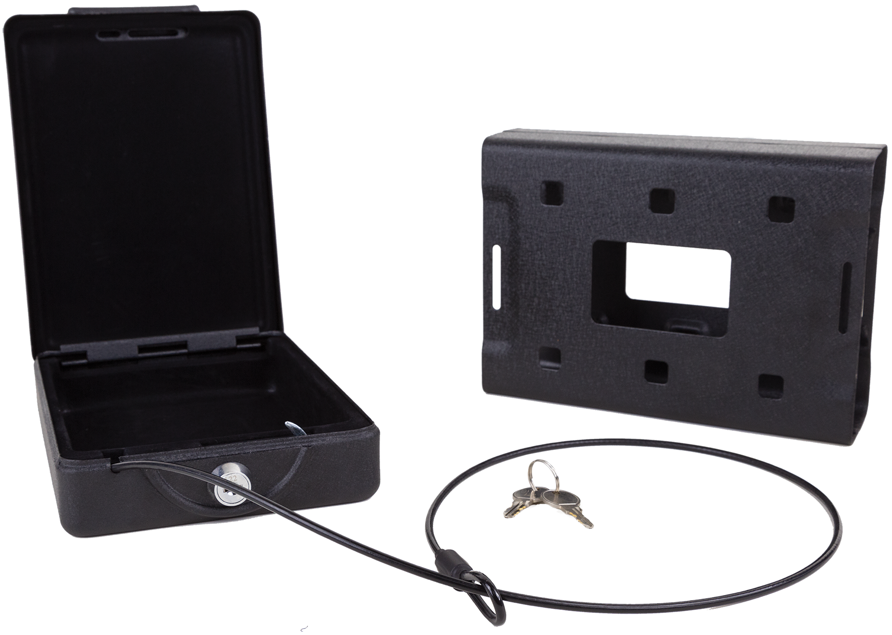 Bulldog BD1150 Car Vault Key Entry Matte Black Powder Coat 11.30" x 6.90" x 2.50" Holds 1 Handgun