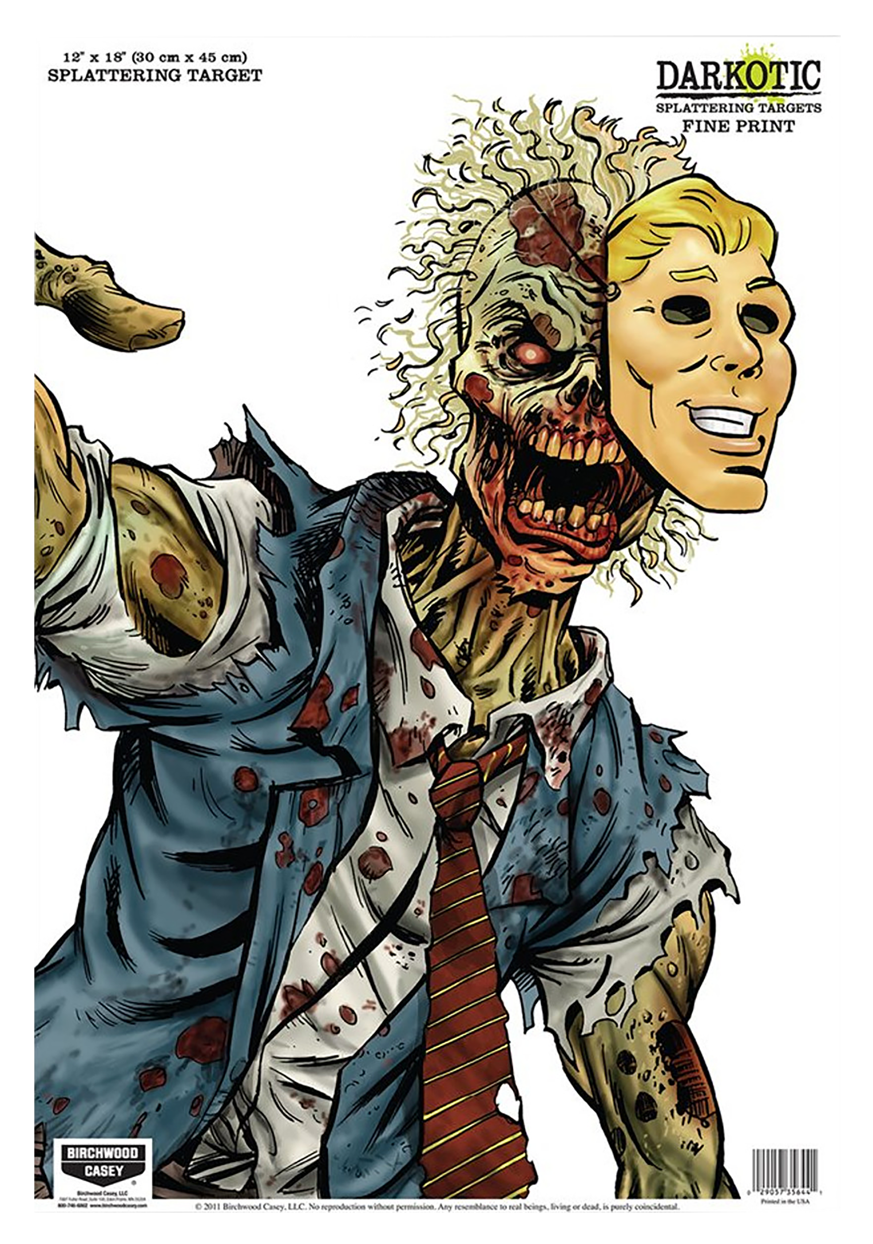 Birchwood Casey Darkotic Zombie Lawyer Target 12x18 8 Pack