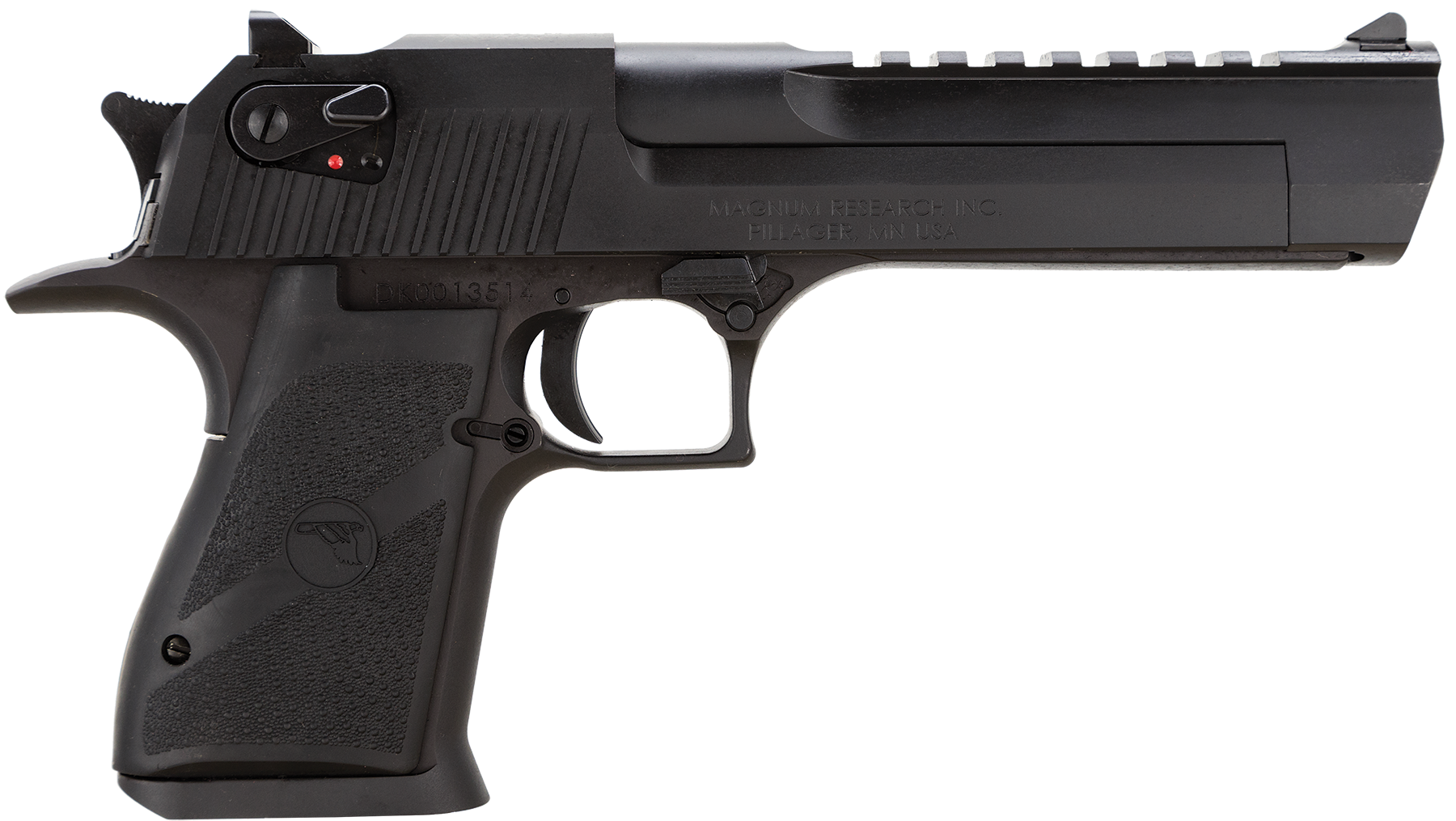 Magnum Research Desert Eagle Mark XIX 357 Mag 6" 9+1 Semi-Auto Pistol - Black Carbon Steel Beavertail