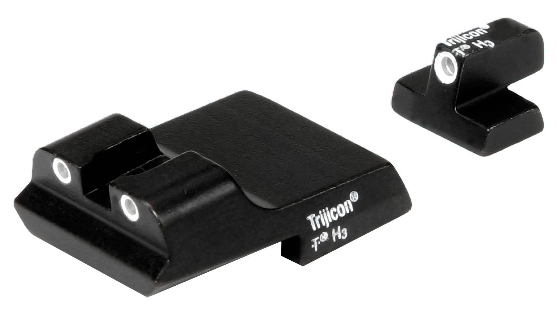 Trijicon 600437 Bright & Tough Night Sights 3-Dot Green Tritium White Outline - S&W 1911