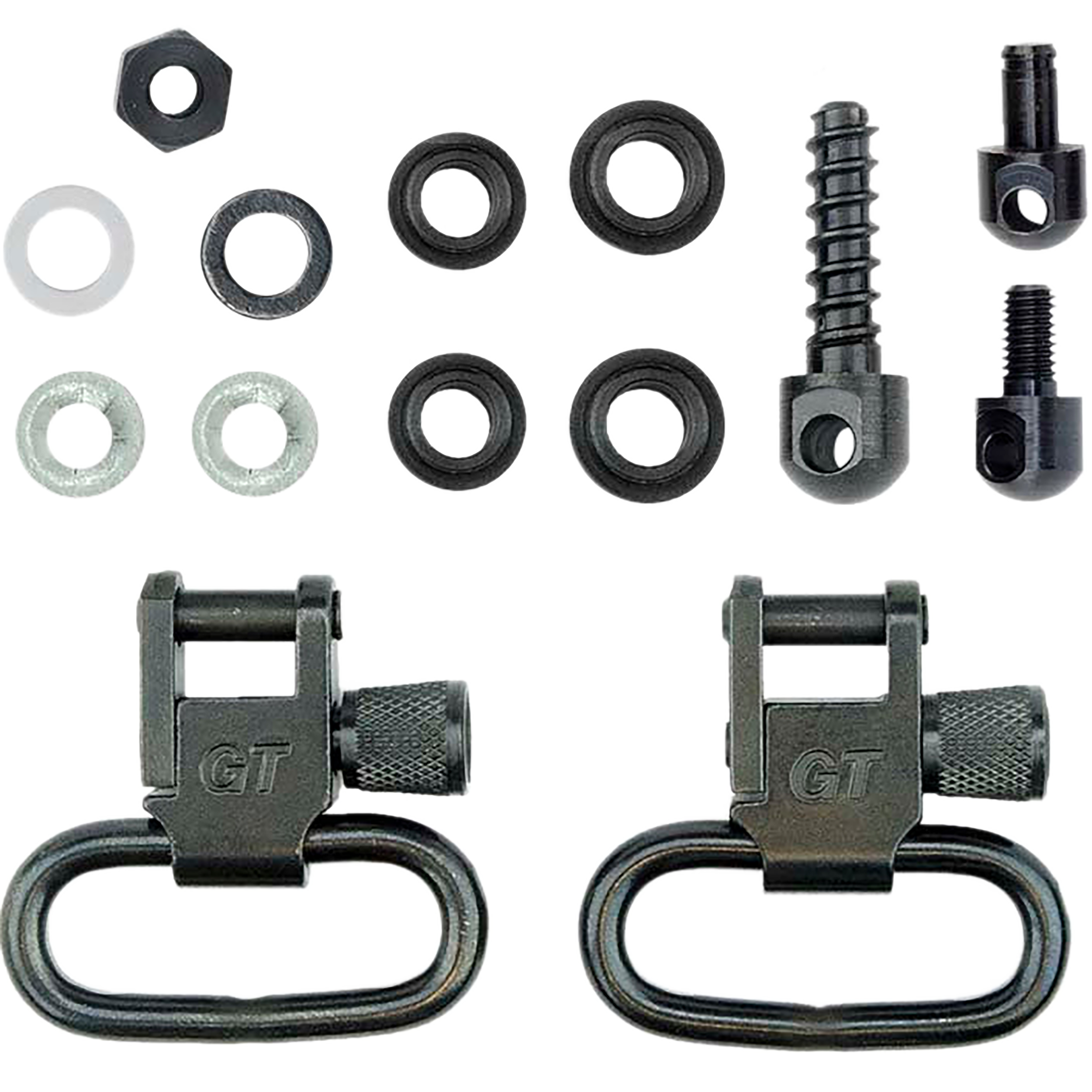 GrovTec GTSW19 Locking Swivel Set 1" Black Oxide Steel - Pump/Auto Shotgun