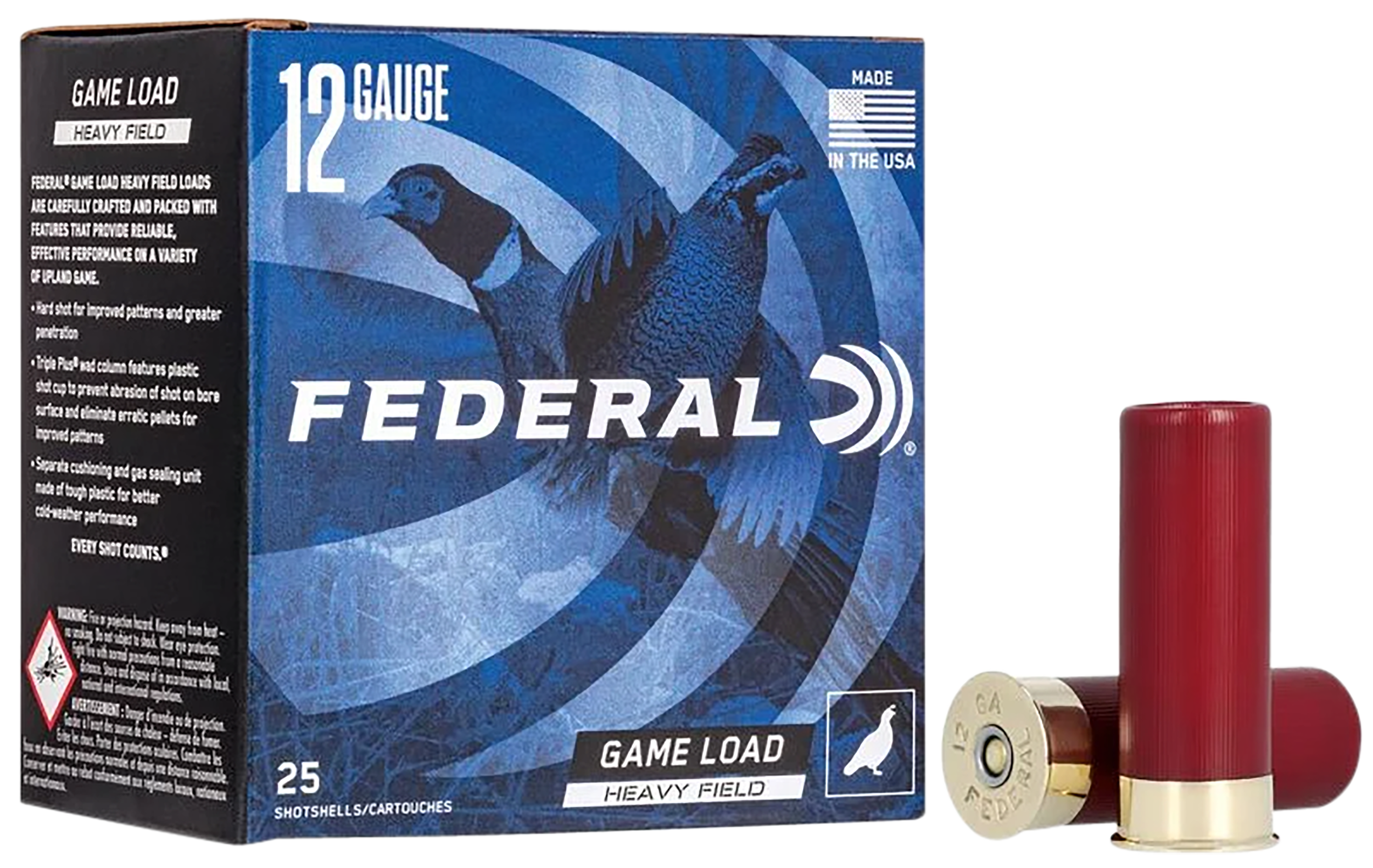 Federal Game-Shok Heavy Field 12 Gauge 2.75" 1 1/4 oz #6 Shot 25 Rounds - Box or Case
