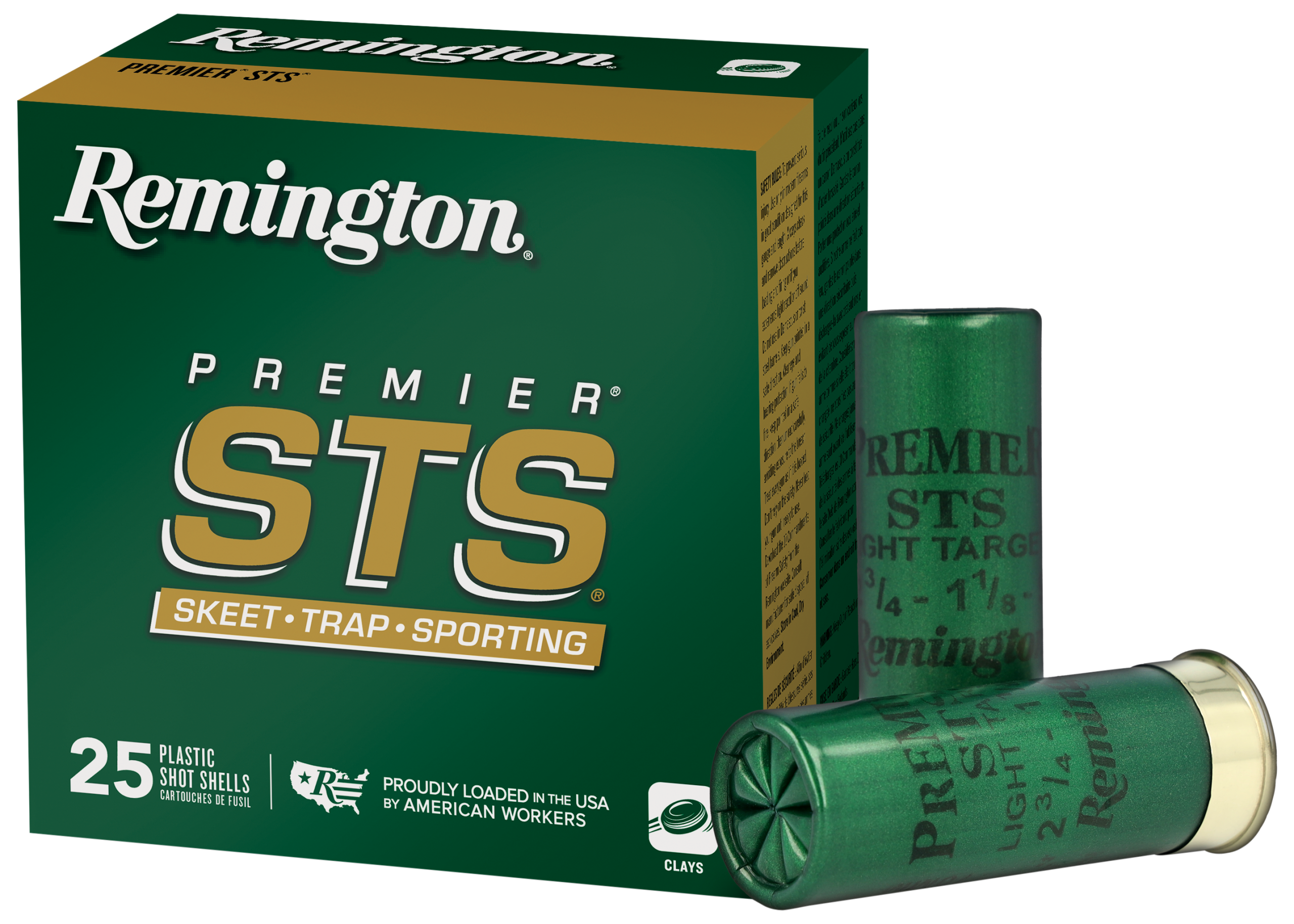 Remington Ammunition Premier STS 12 Gauge 2.75" 1 1/8 oz 8 Shot 25 Rounds - Box or Case