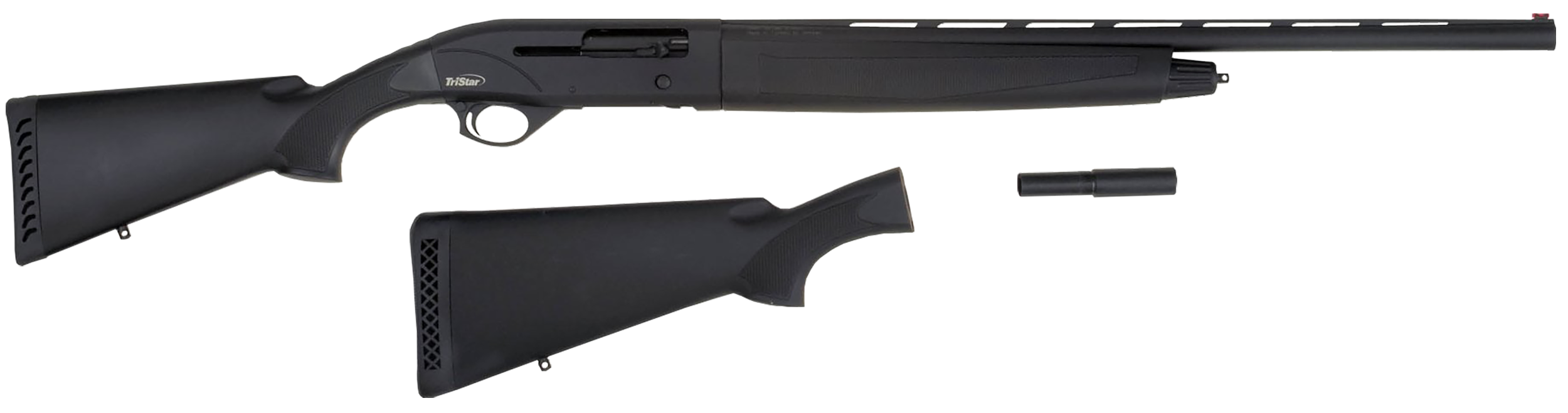 TriStar Viper G2 Combo Compact 20 Gauge 24" 3" 5+1 Semi-Auto Shotgun - Two Black Synthetic Stocks