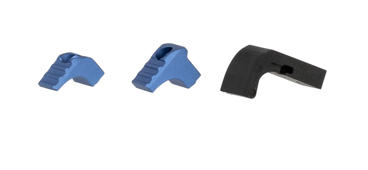 Strike Industries Modular Magazine Release Blue Anodized Aluminum for Glock Gen 4-5