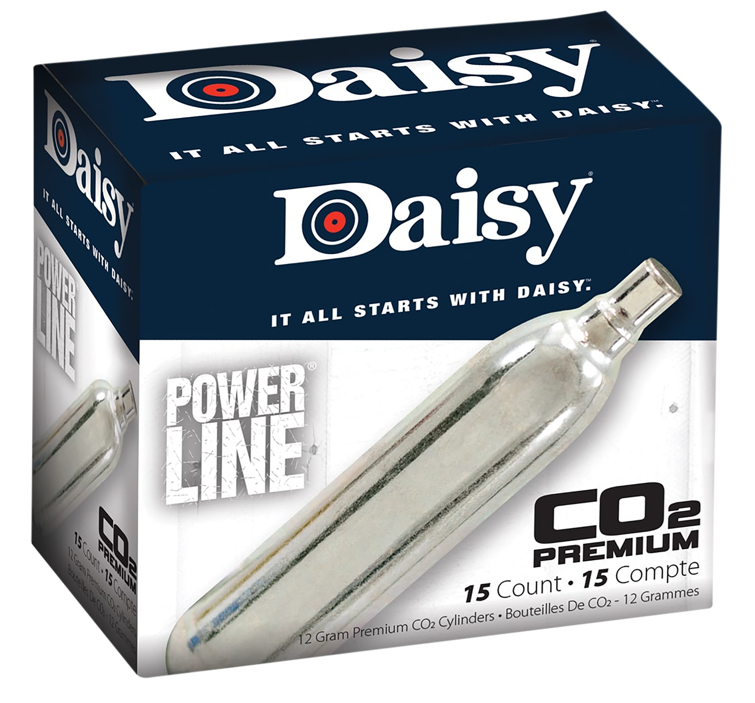 Daisy Powerline CO2 Cylinder 12 gram 15/Pack