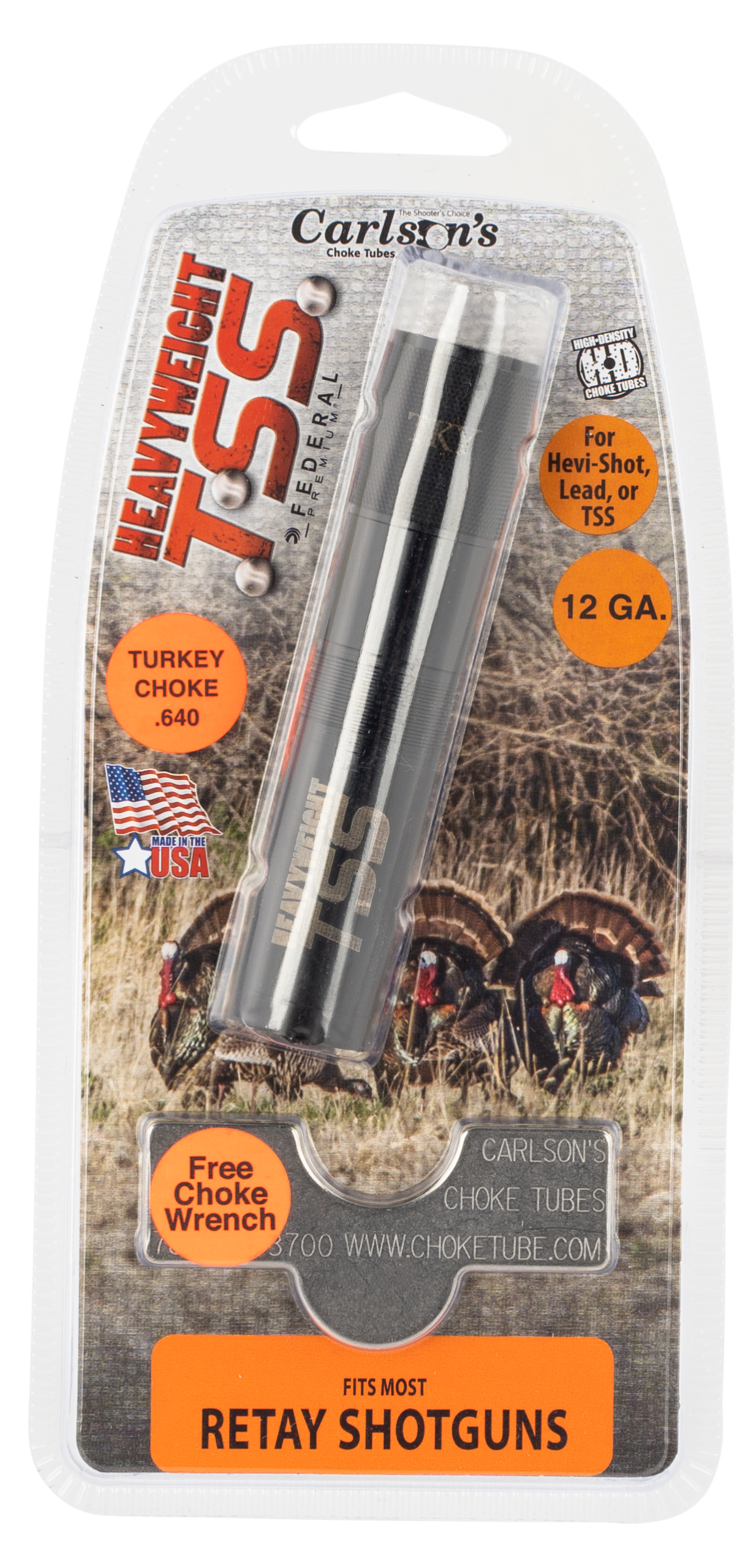 Carlsons TSS Turkey 12 Gauge Retay .640 Extended Choke Tube