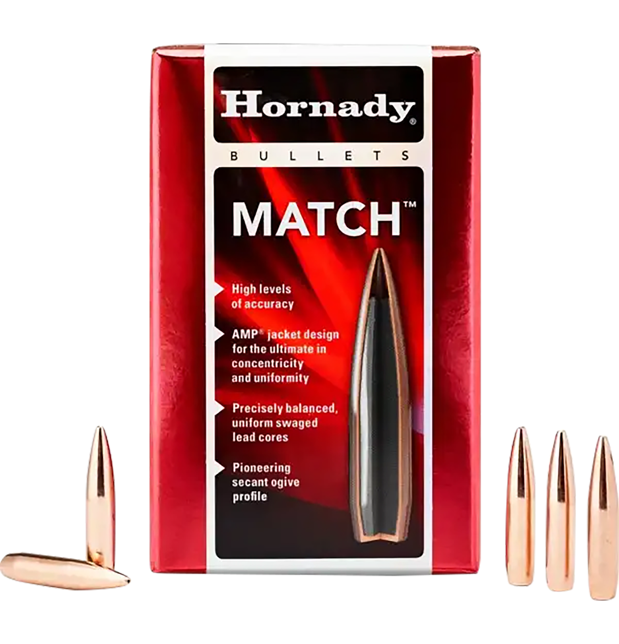 Hornady Match .308 30 Cal 178 gr Hollow Point Boat Tail - 100/Box