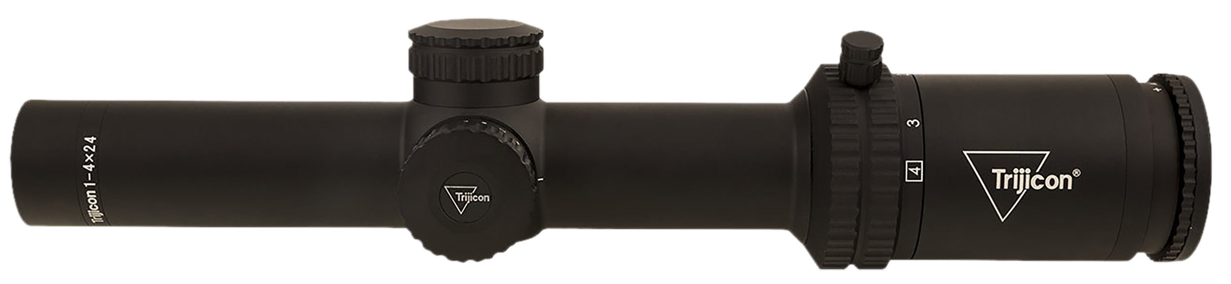Trijicon Credo 1-4x24mm 30mm Tube LED Illuminated Red MRAD Ranging Riflescope - Matte Black