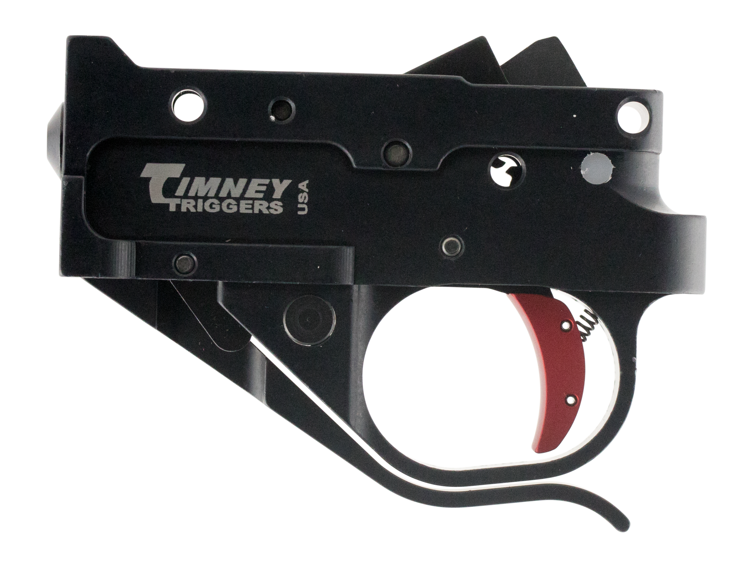 Timney Triggers 10222C Replacement Trigger Single-Stage Curved 2.75 lbs Black/Red for Ruger 10/22