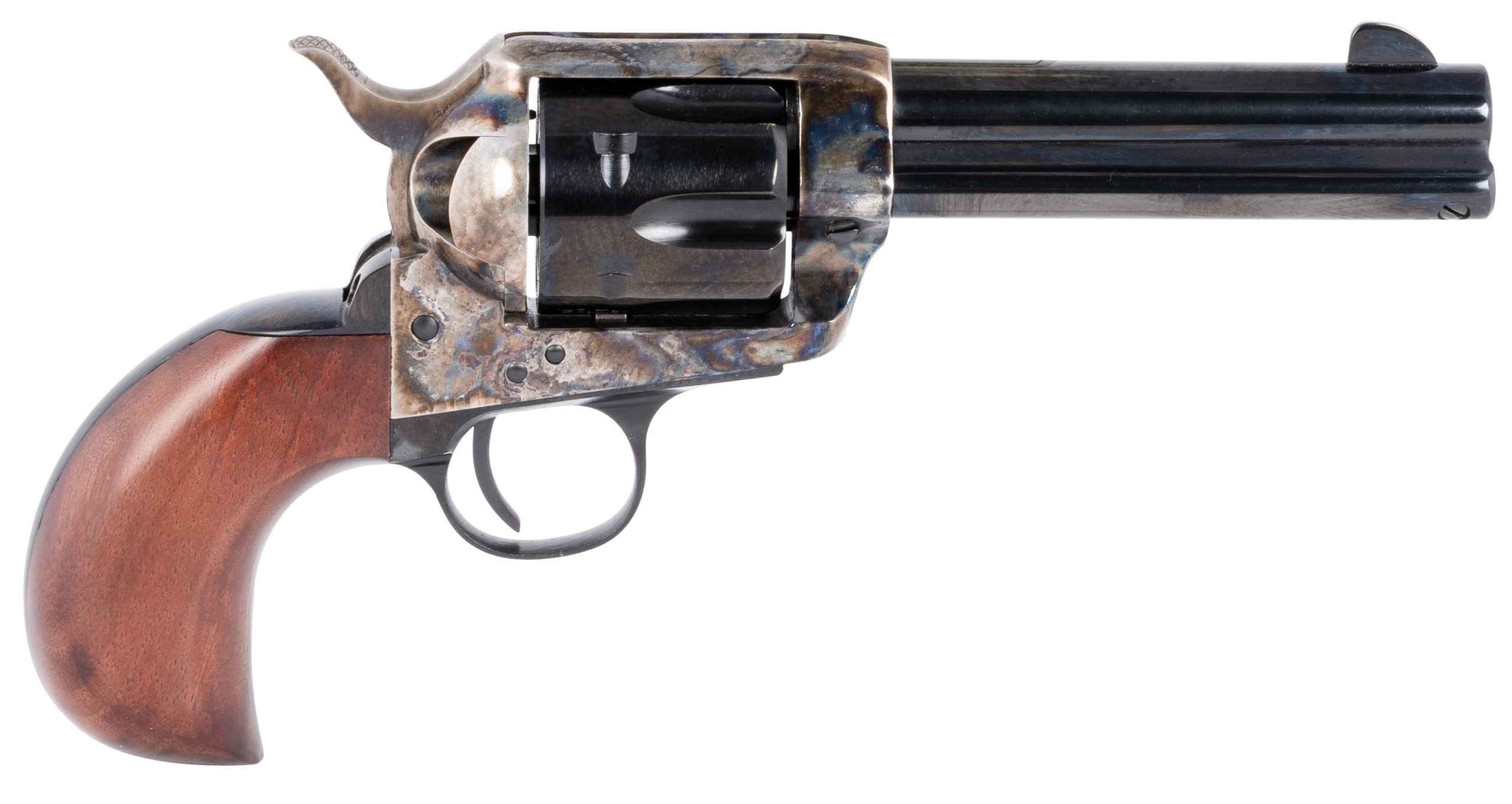Taylor's & Company 1873 Cattleman 357 Mag 4.75" 6-Rd SAO Revolver - Birdshead Walnut Grip