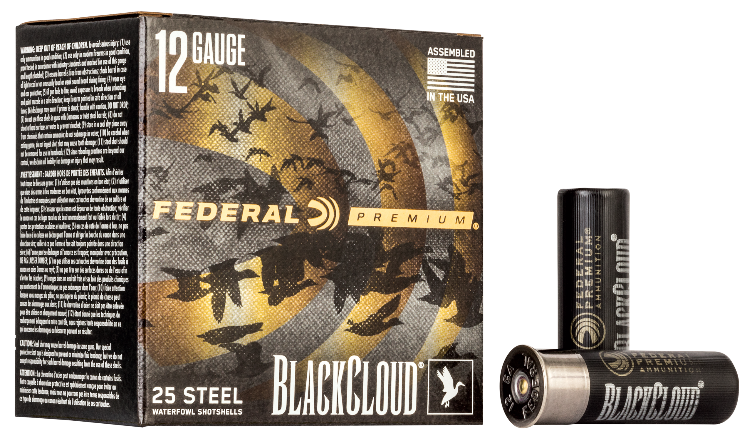 Federal Black Cloud FS Steel 12 Gauge 3" 1-1/4 oz #3 Shot 25rd - Box or Case