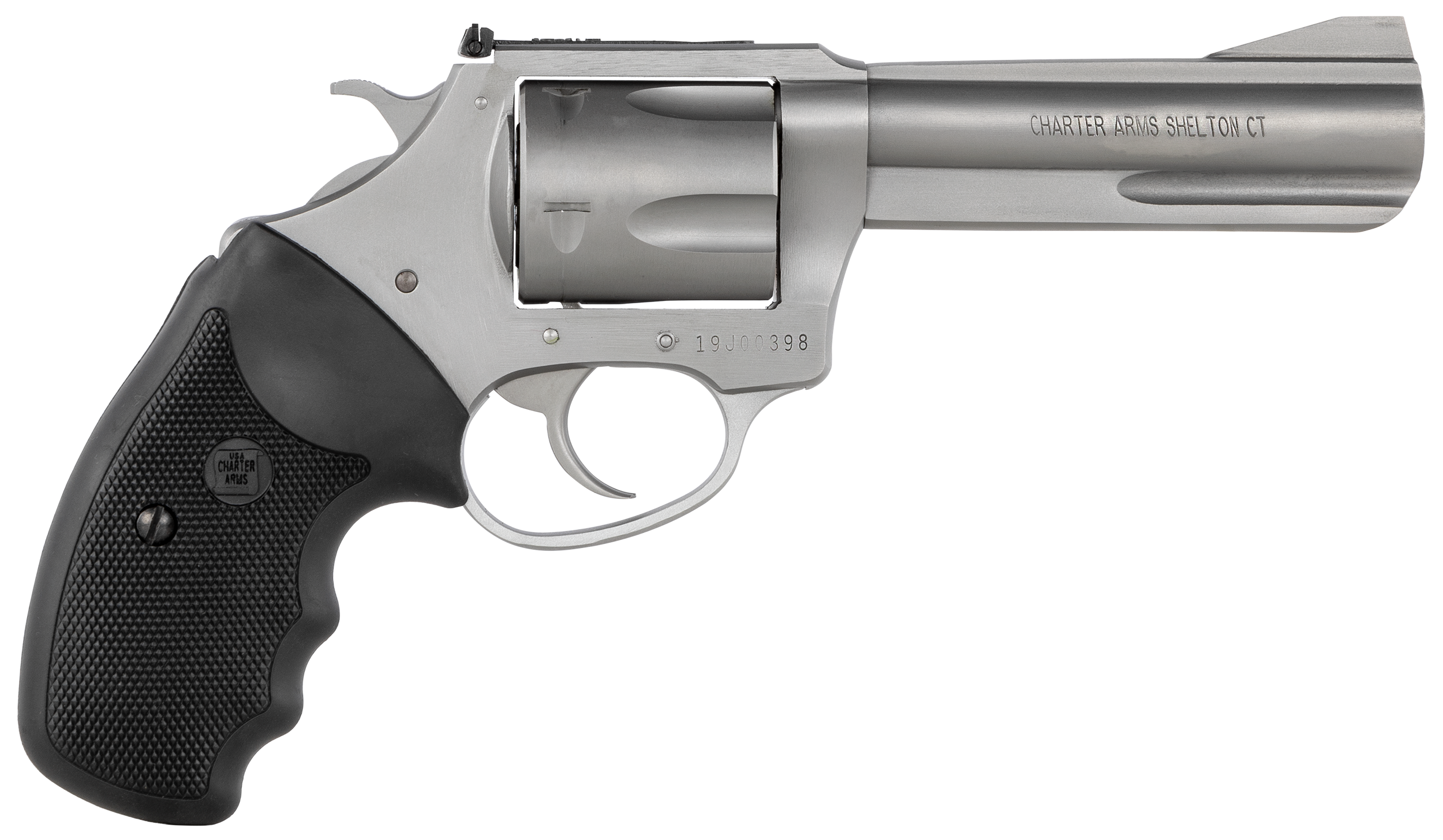 Charter Arms Pitbull 9mm Luger 4.20" 5-Shot DA/SA Revolver - Matte Stainless