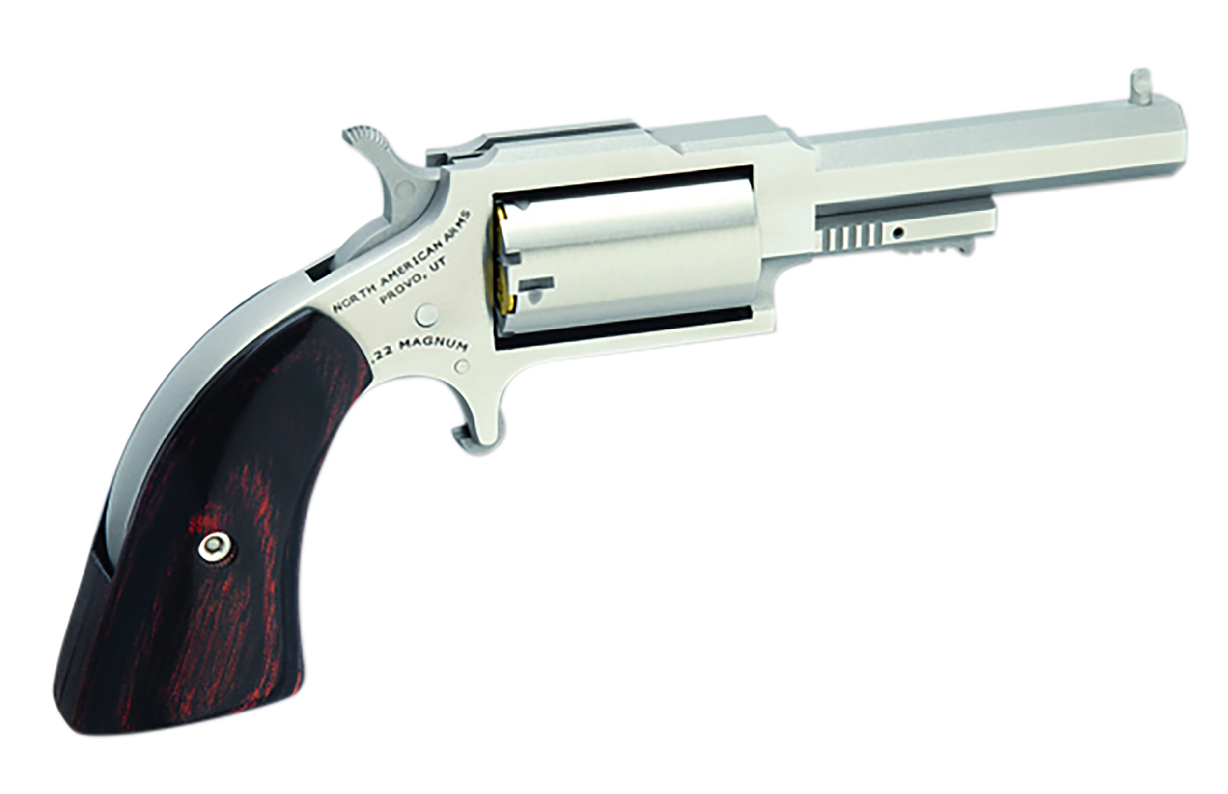 North American Arms 1860 Sheriff 22 WMR 5-Shot 2.5" SAO Stainless Mini-Revolver