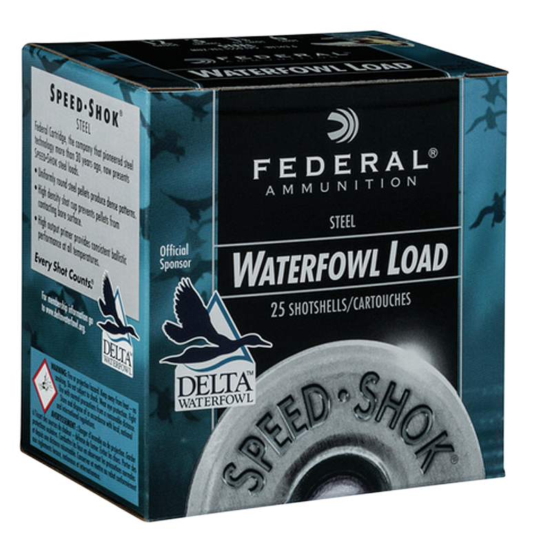 Federal Speed-Shok 12 Gauge 3" 1-1/4 oz BB Steel Shot 25 Rounds - Box or Case