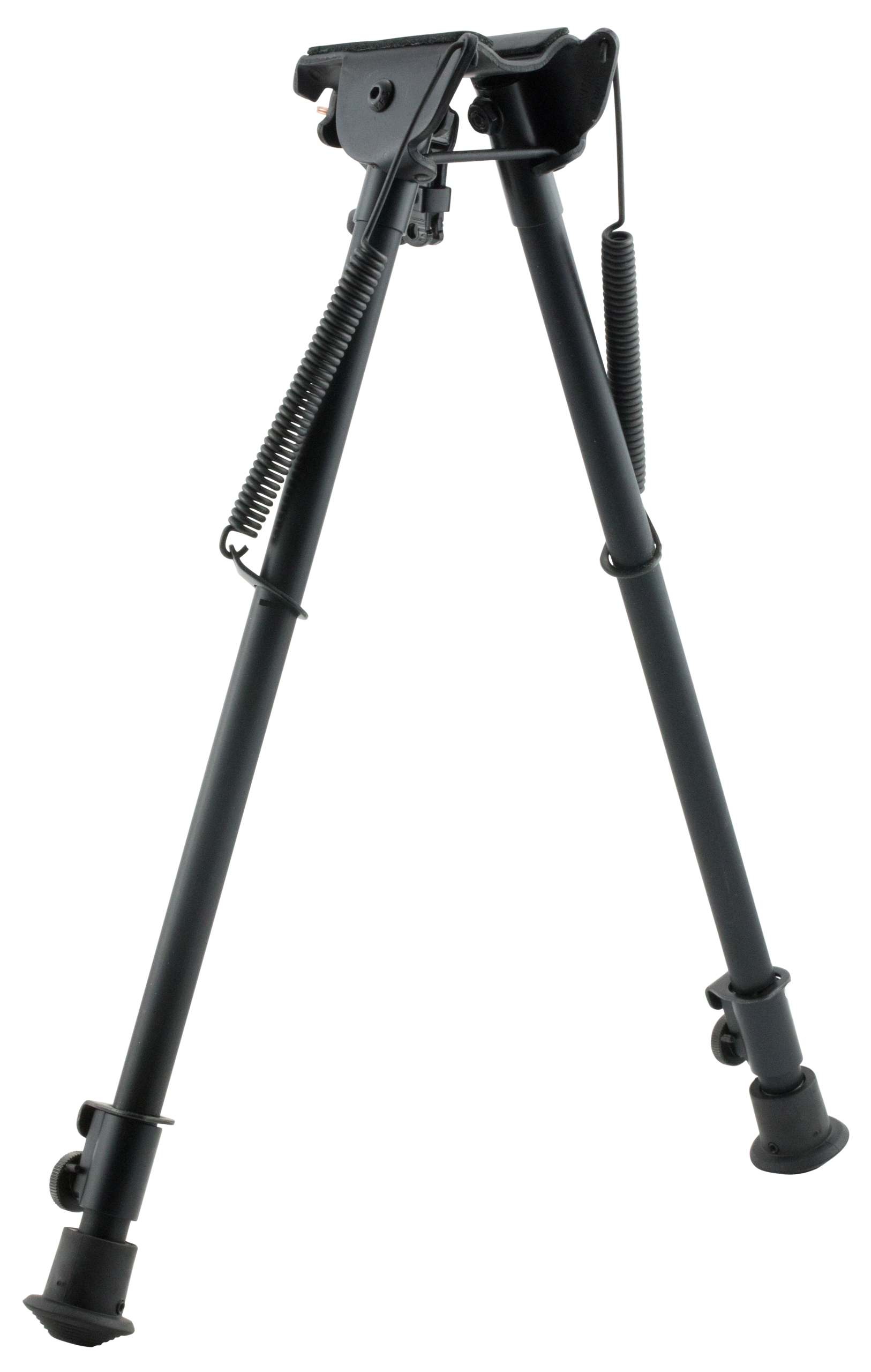 Harris 1A2-H Bipod Non-Swivel 13.5-23" Swivel Stud Rubber Feet - Black Steel/Aluminum
