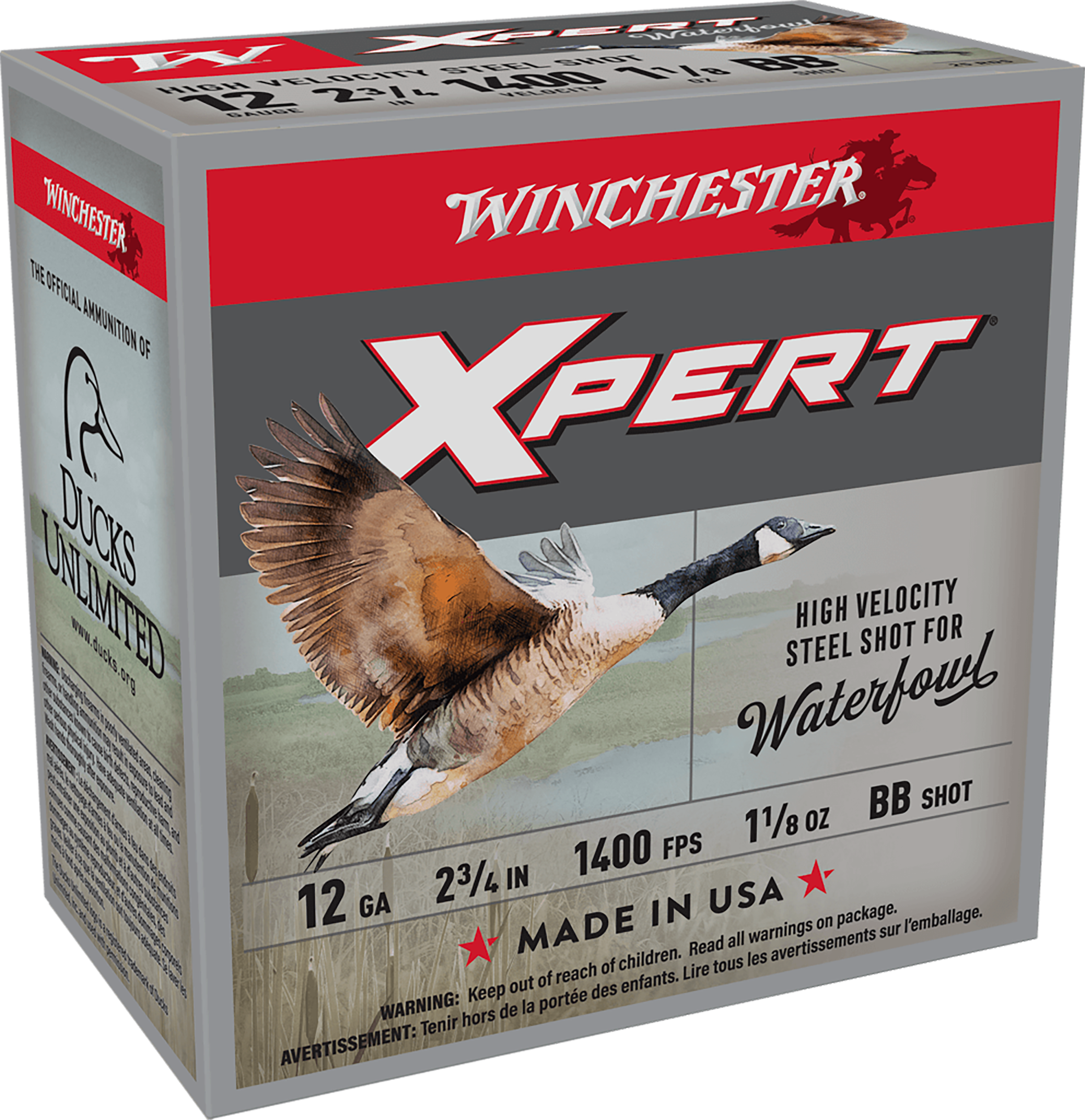 Winchester Ammo Super X Xpert High Velocity 12 Gauge 2.75" 1-1/8 oz BB Shot 25 Rd - Box or Case