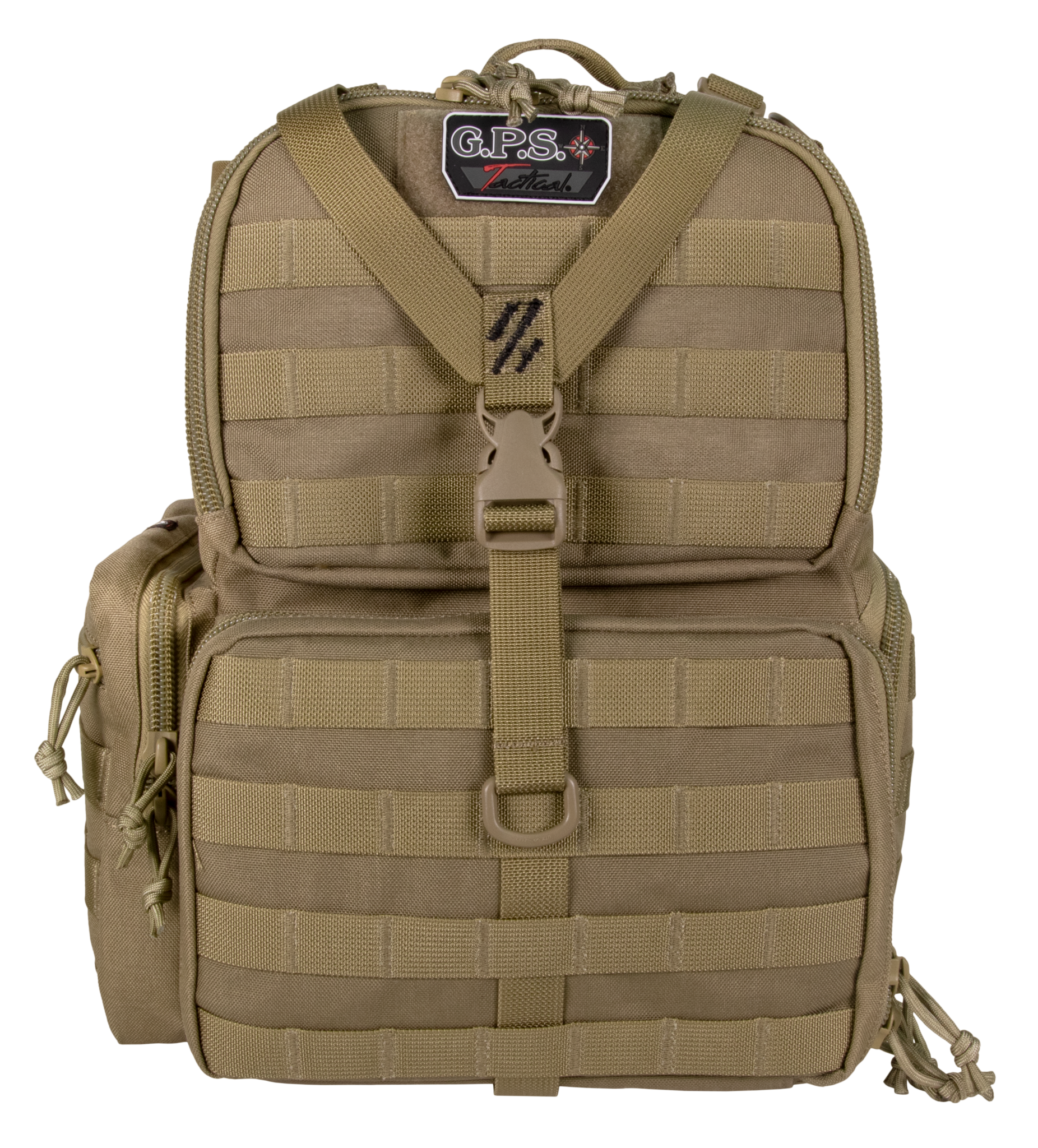 G*Outdoors Tactical Range Backpack Tan 1000D Nylon 3 Handguns