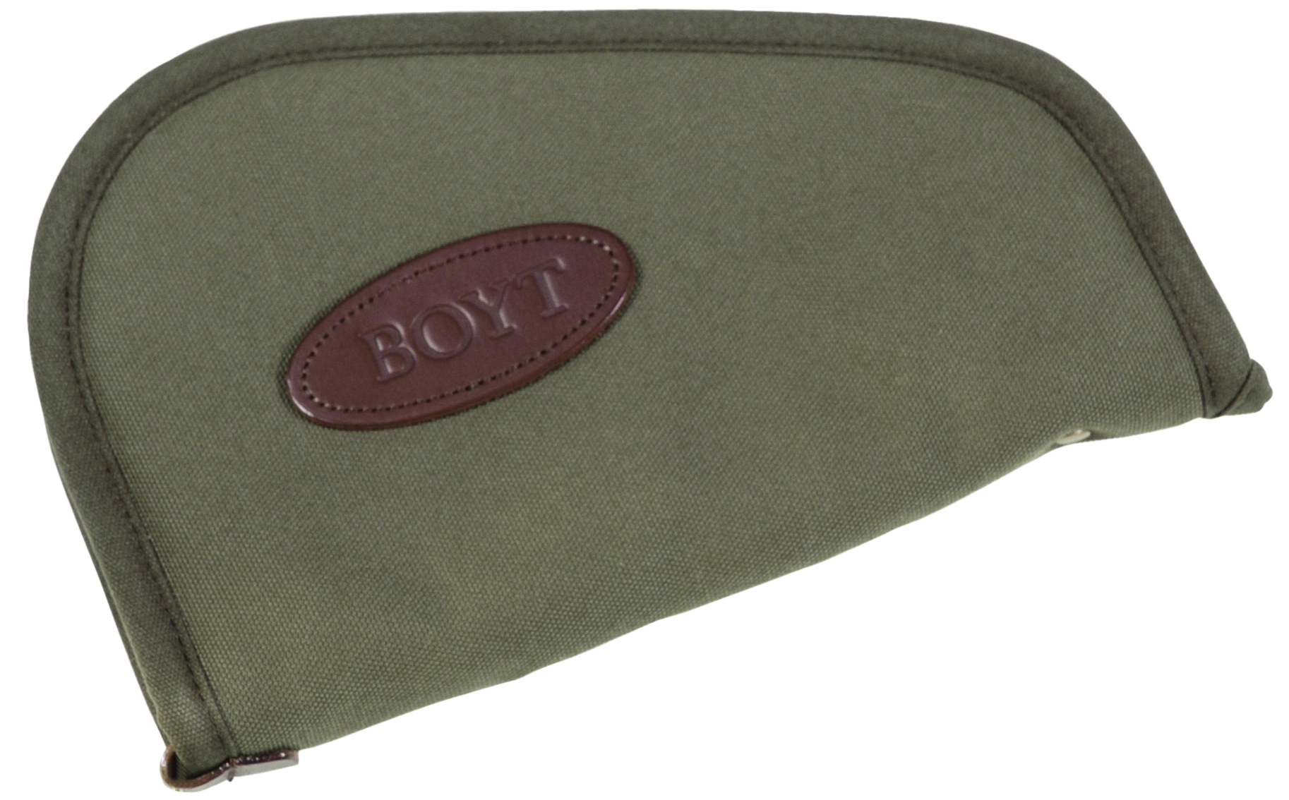 Boyt Harness Heart-Shaped Pistol Rug 12" Waxed Canvas OD Green Handgun Case