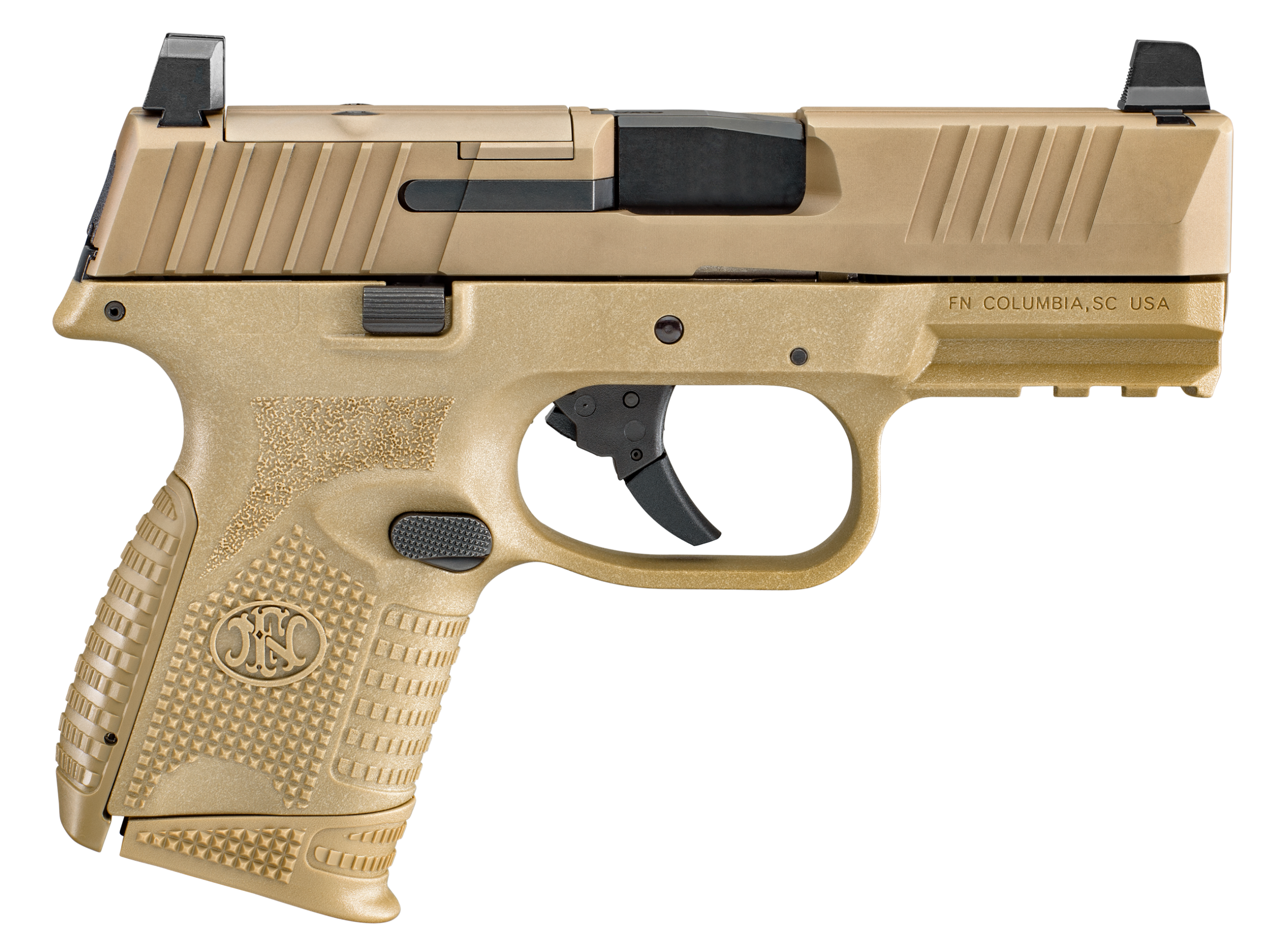 FN 509 Compact MRD 9mm Luger 3.70" 10+1 Semi-Auto Pistol - Flat Dark Earth