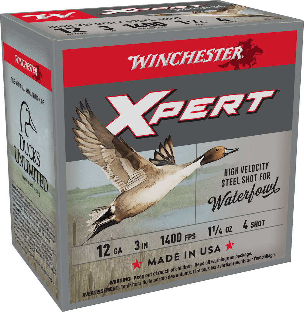Winchester Ammo Super X Xpert High Velocity Steel 12 Gauge 3" 1-1/4 oz #4 Shot 25 Rd - Box or Case