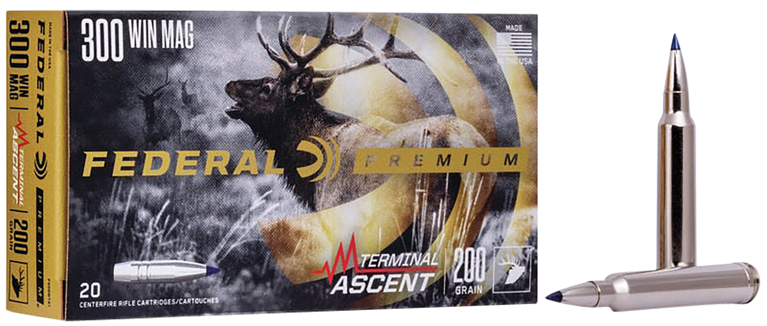 Federal Premium Terminal Ascent 300 Win Mag 200gr 20rd - Box or Case