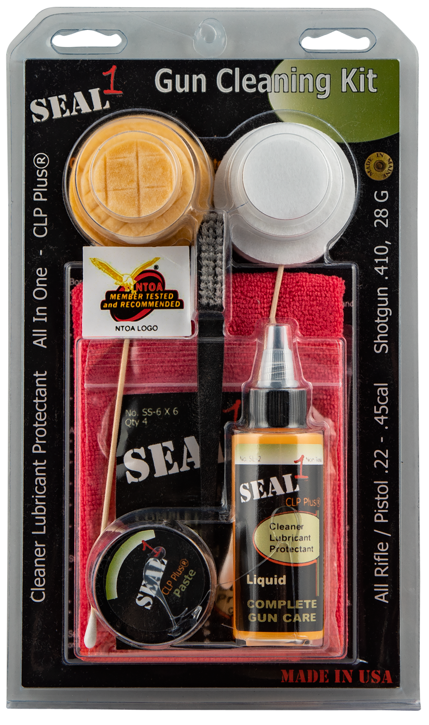 Seal 1 SKIT-RP Complete Gun Cleaning Kit .22-.45 Cal Rifle and Handgun