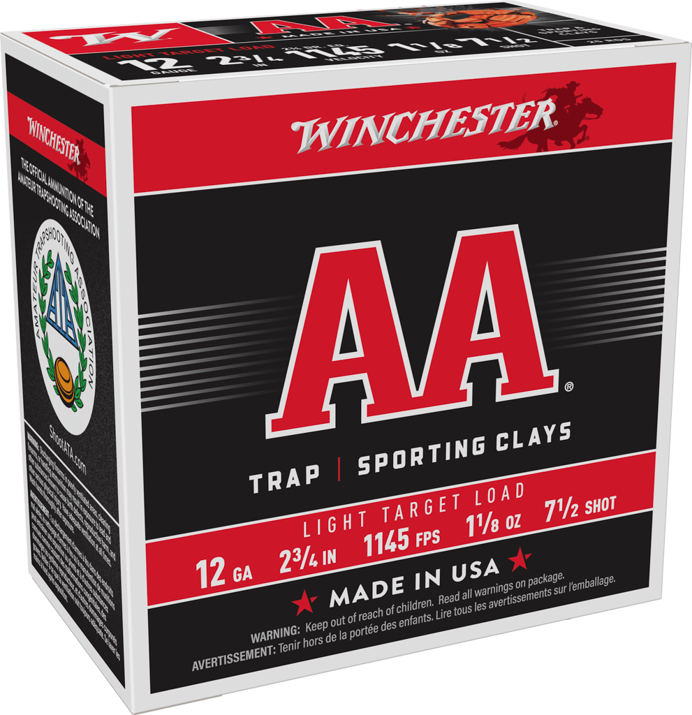 Winchester Ammo AA Light Target 12 Gauge 2.75" 1-1/8 oz 7.5 Shot - Box or Case